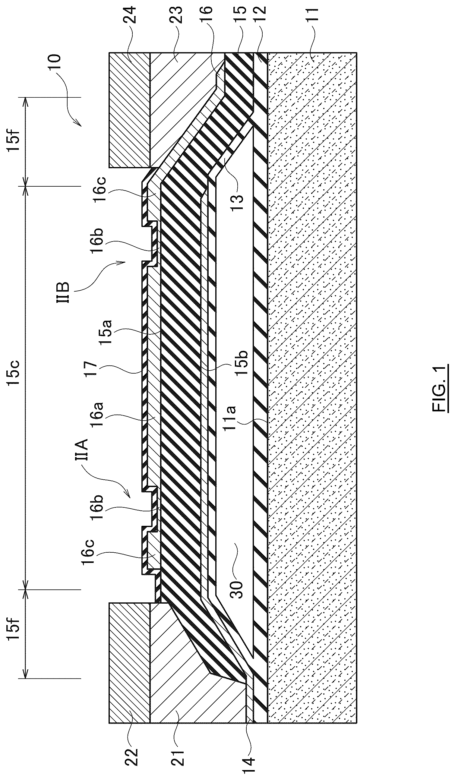 Patent US12620959 — Film bulk acoustic wave resonators and filters with transverse mode suppression — Figure 1