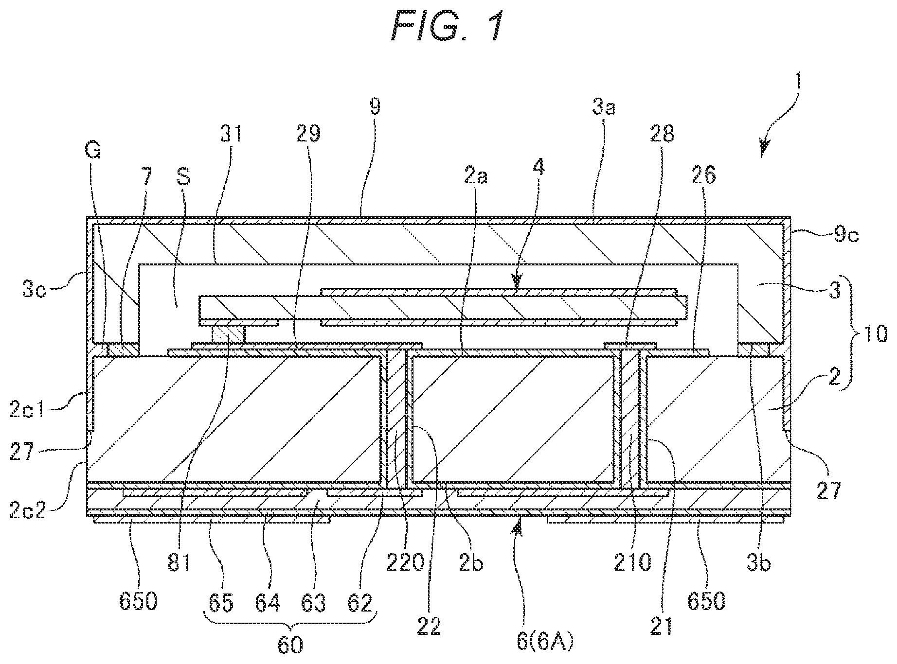 Patent US12620963 Figure 1 – Vibration device