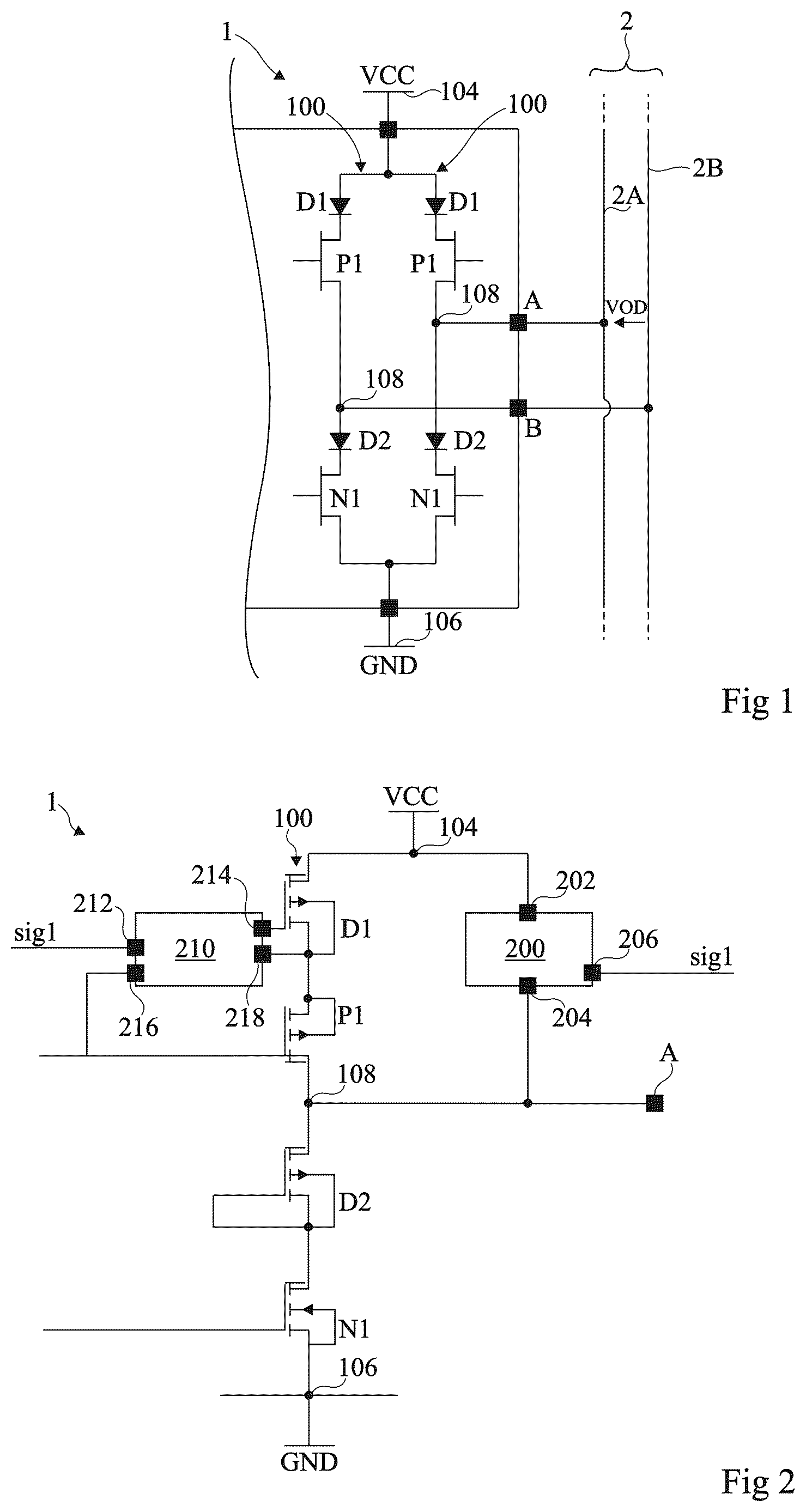 Patent US12620983 — Half-bridge circuit for two-wire buses — Figure 1