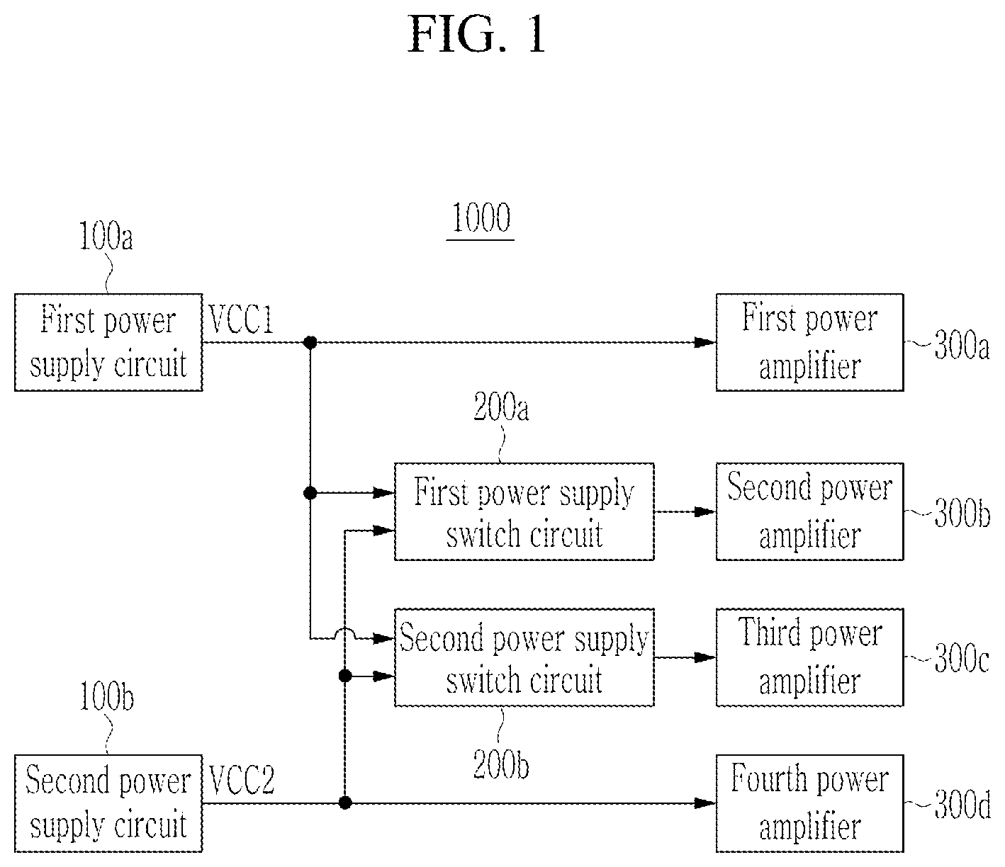 Patent US12620989 — Power supply switch circuit — Figure 1