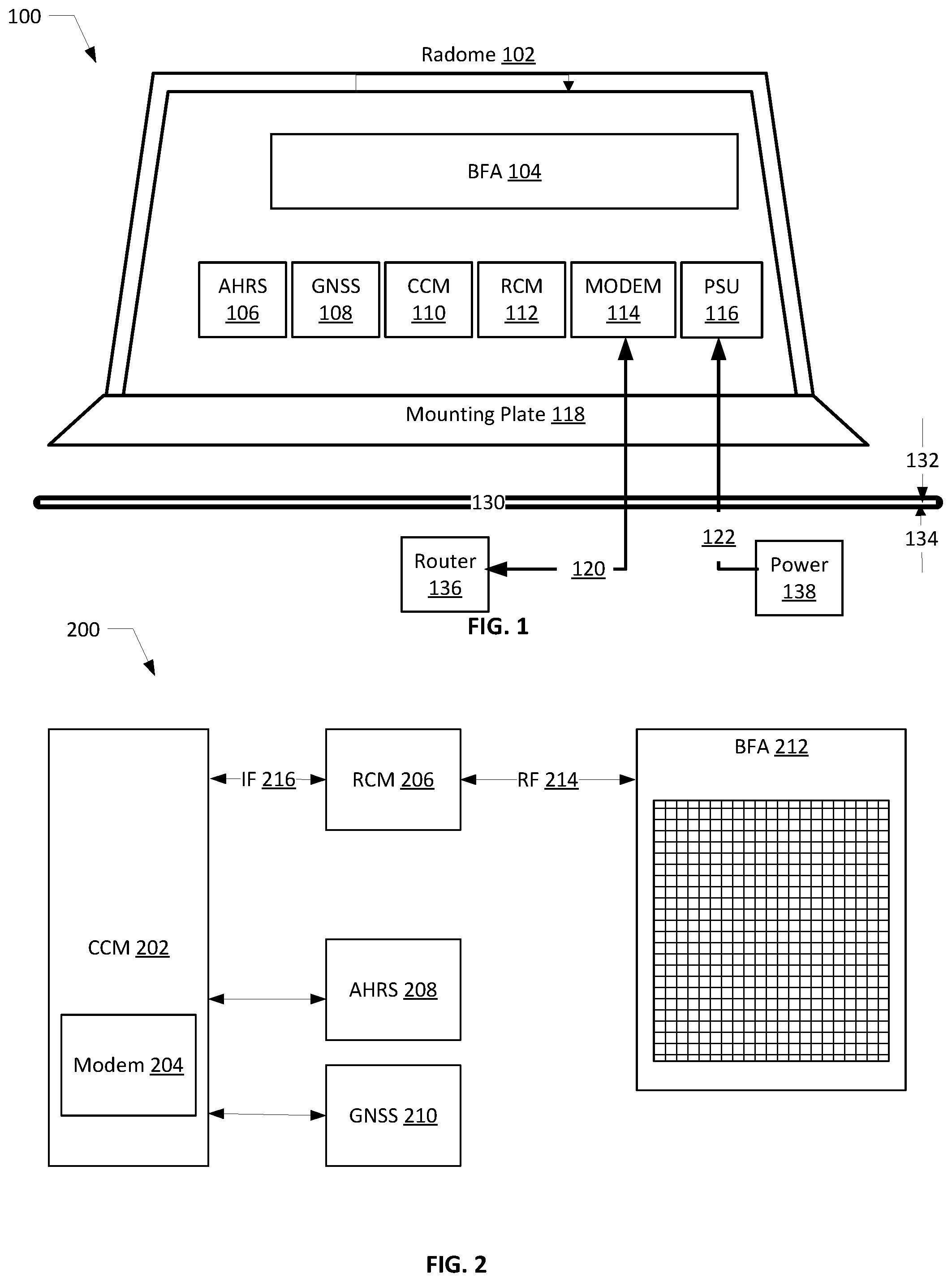 Patent US12621046 — Integrated mobility terminal for satellite communications — Figure 1