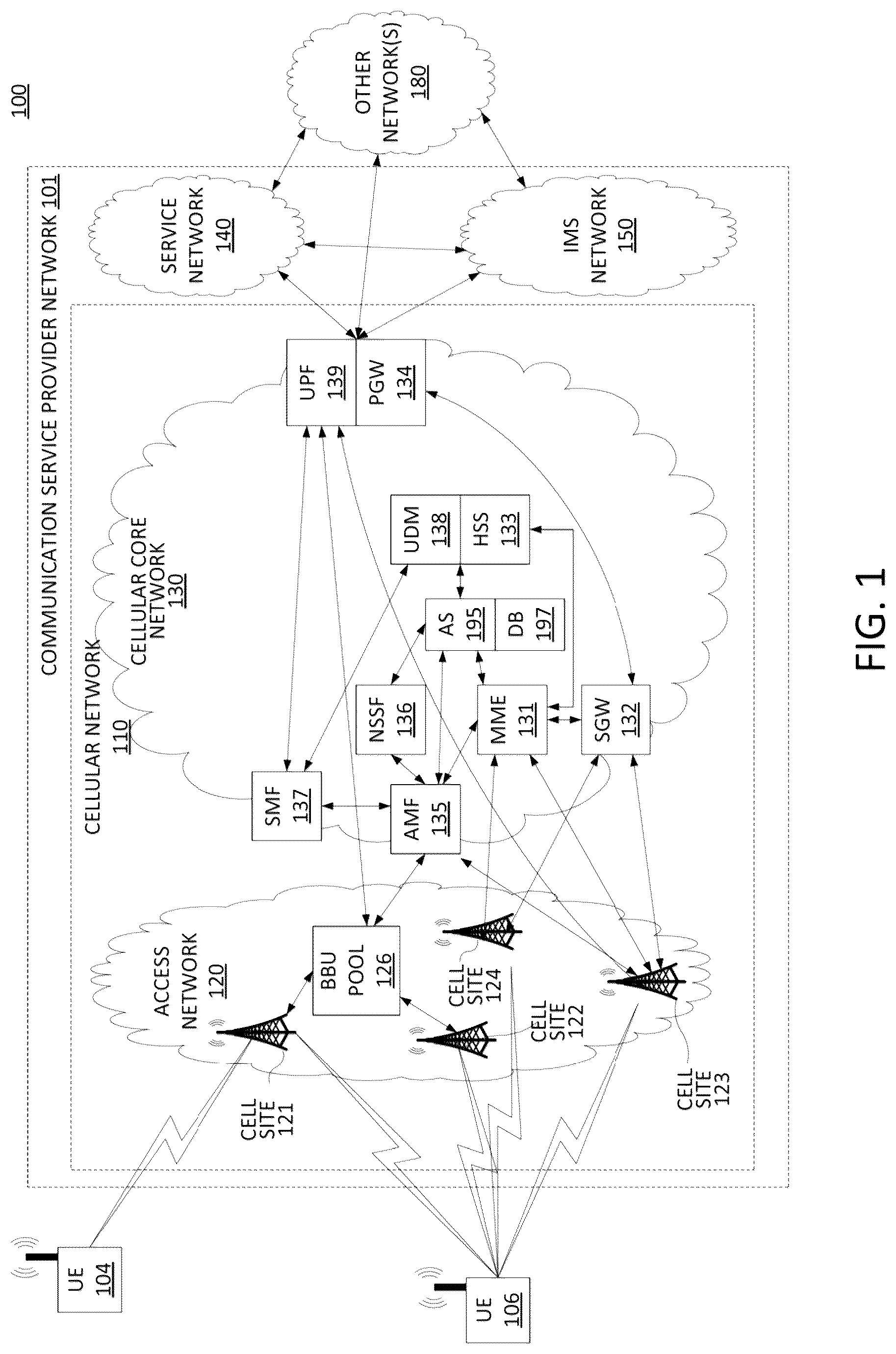 Patent US12621226 — Estimating network performance based on application synchronization signals — Figure 1