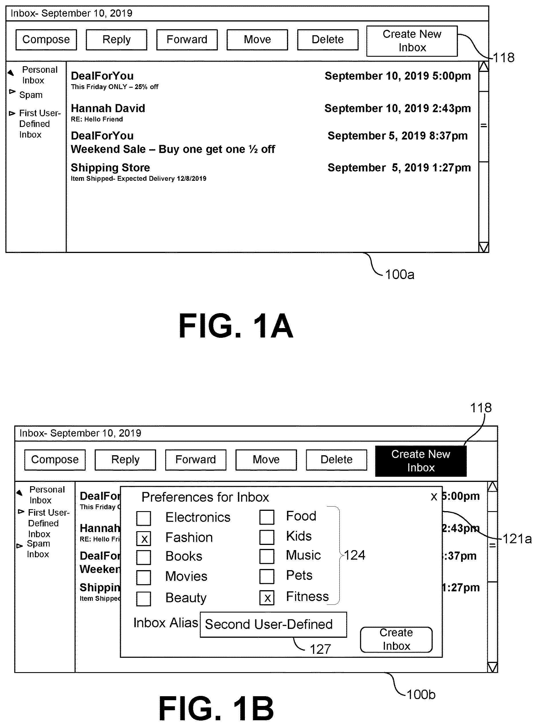 Patent US12621273 — Decentralized messaging inbox — Figure 1