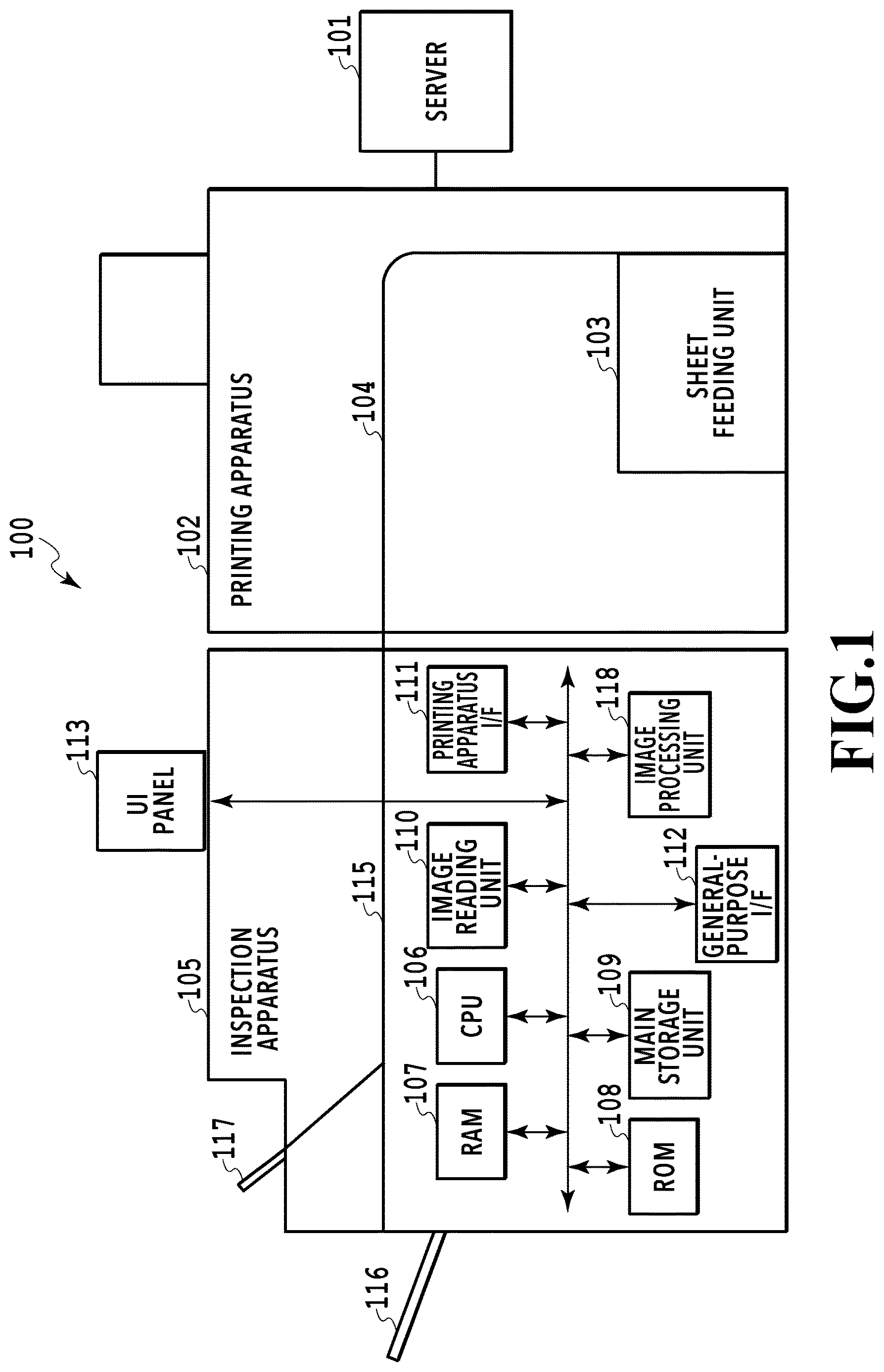Patent US12621392 — Inspection apparatus, inspection method, and storage medium that provide position adjustment by at least one of linear transformation or non-linear transformation of inspection image — Figure 1
