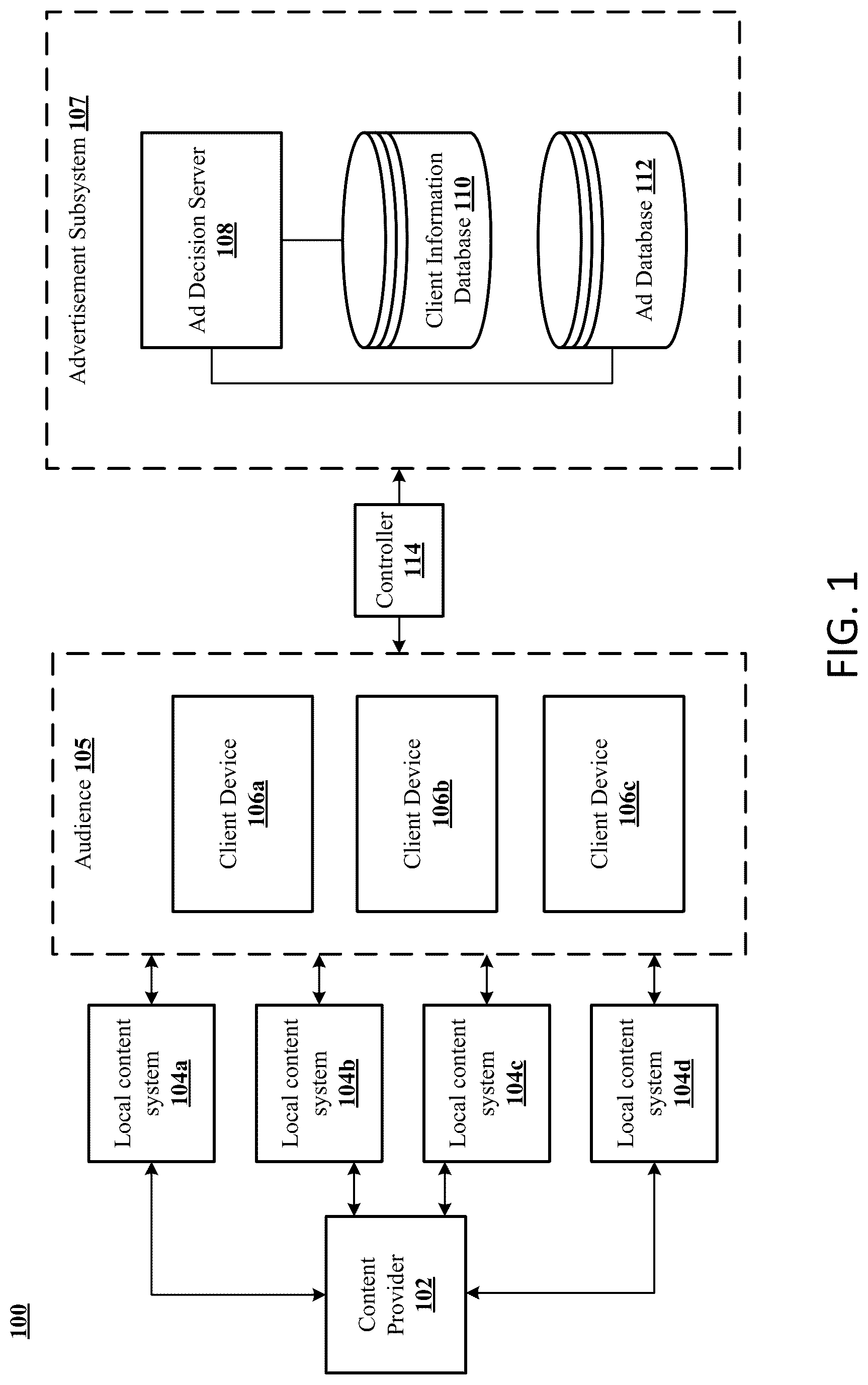 Patent US12621509 — Systems, methods, and devices for selecting supplemental content — Figure 1