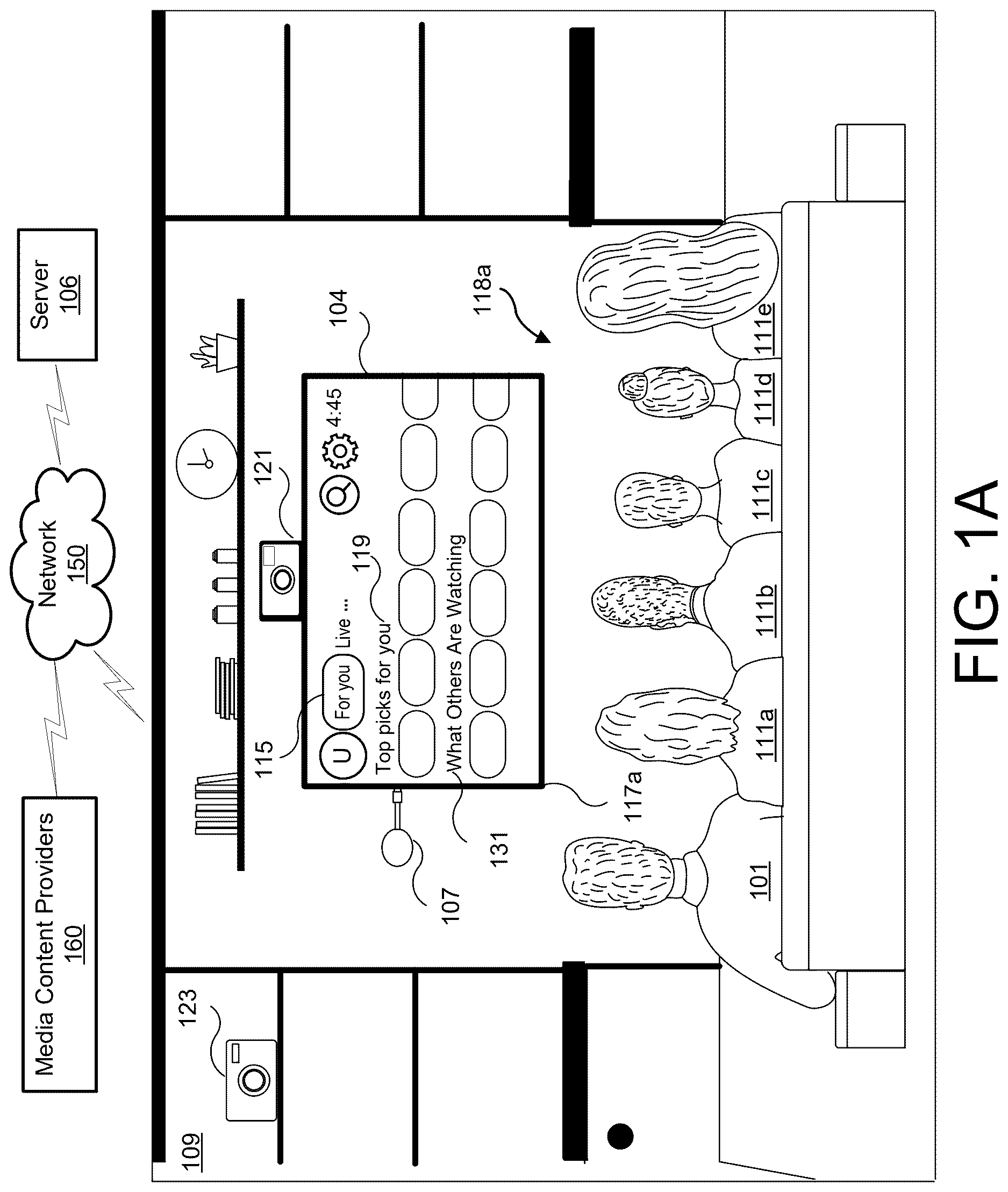 Patent US12621529 — Enhanced television viewing experience based on group viewing watch patterns — Figure 1