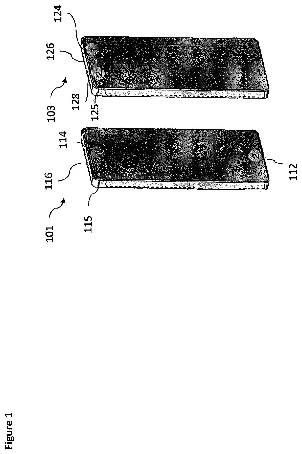 Patent US12621546 — Rotating camera and microphone configurations — Figure 1