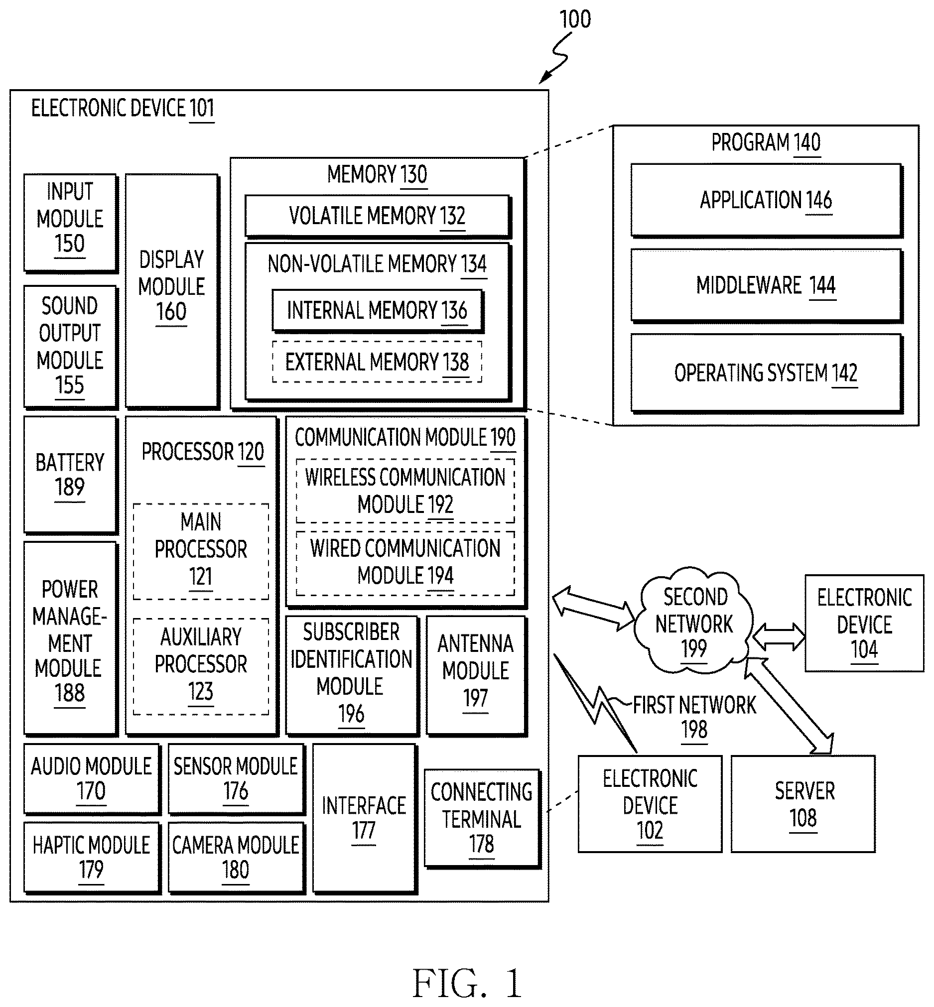 Patent US12621557 — Electronic device and method for displaying image based on interaction — Figure 1