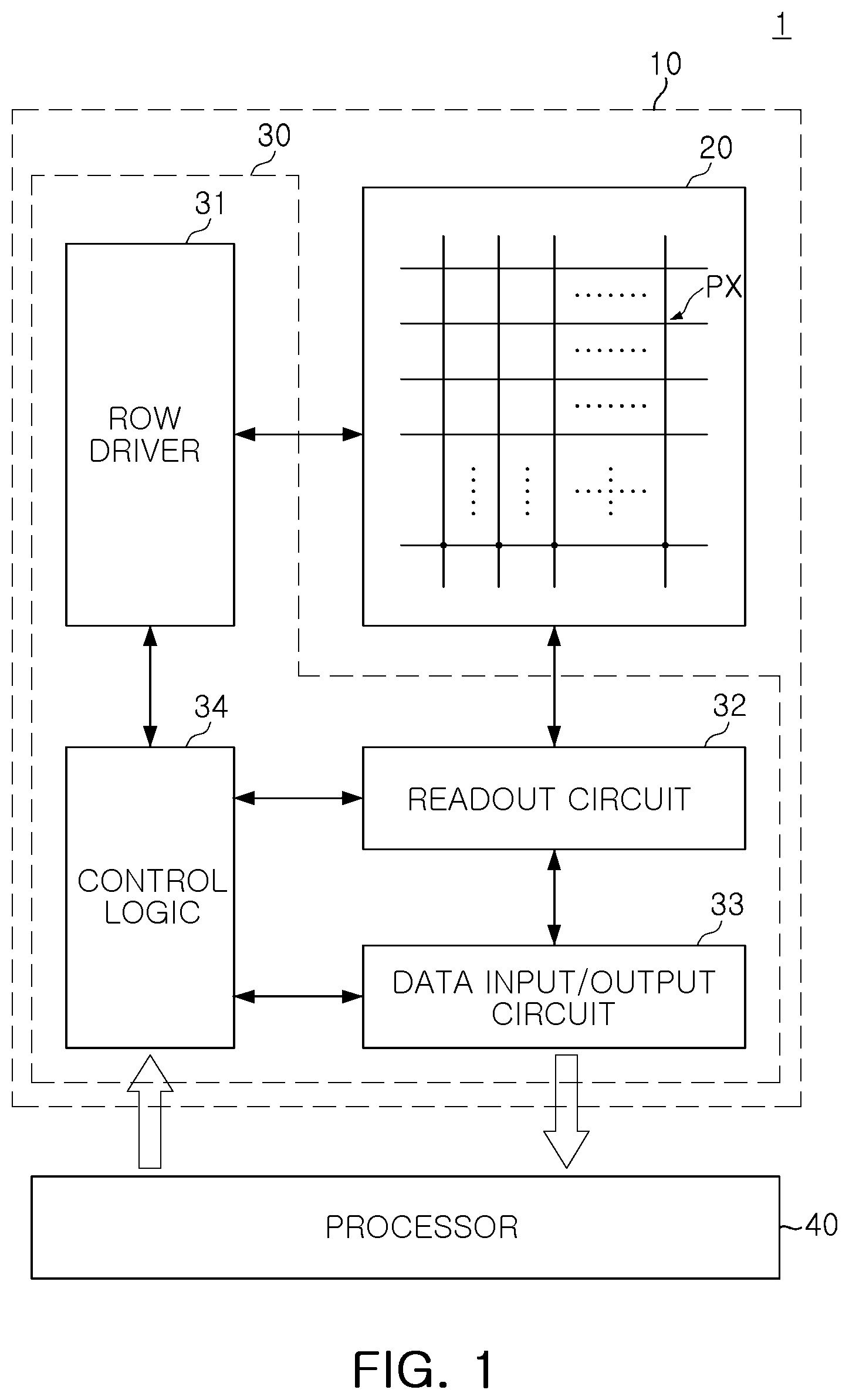 Patent US12621580 Figure 1 – Image sensor and electronic device including the same