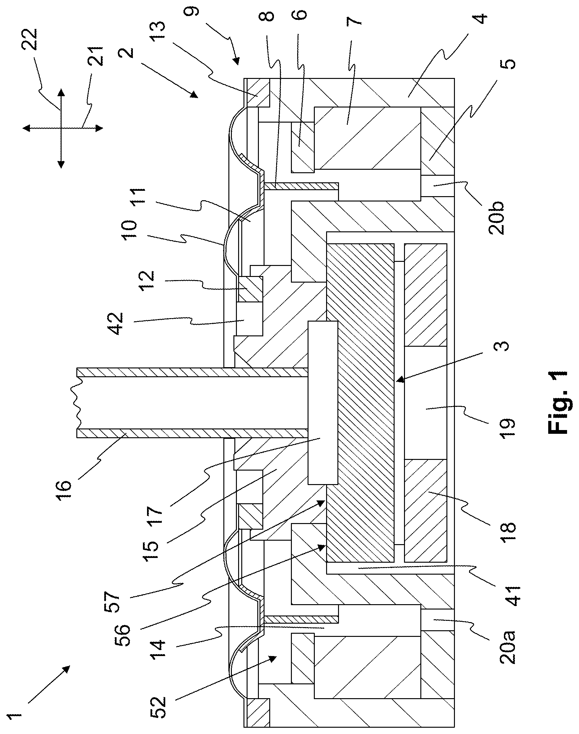 Patent US12621595 — Acoustic transducer unit — Figure 1