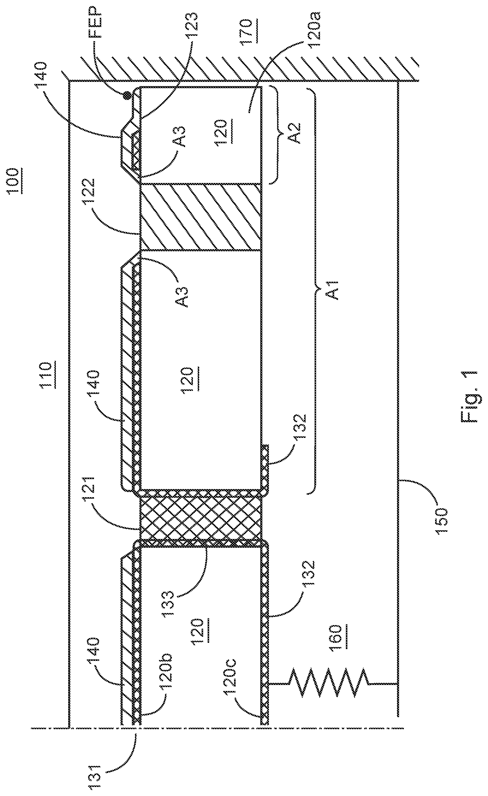 Patent US12621611 — Electret microphone — Figure 1