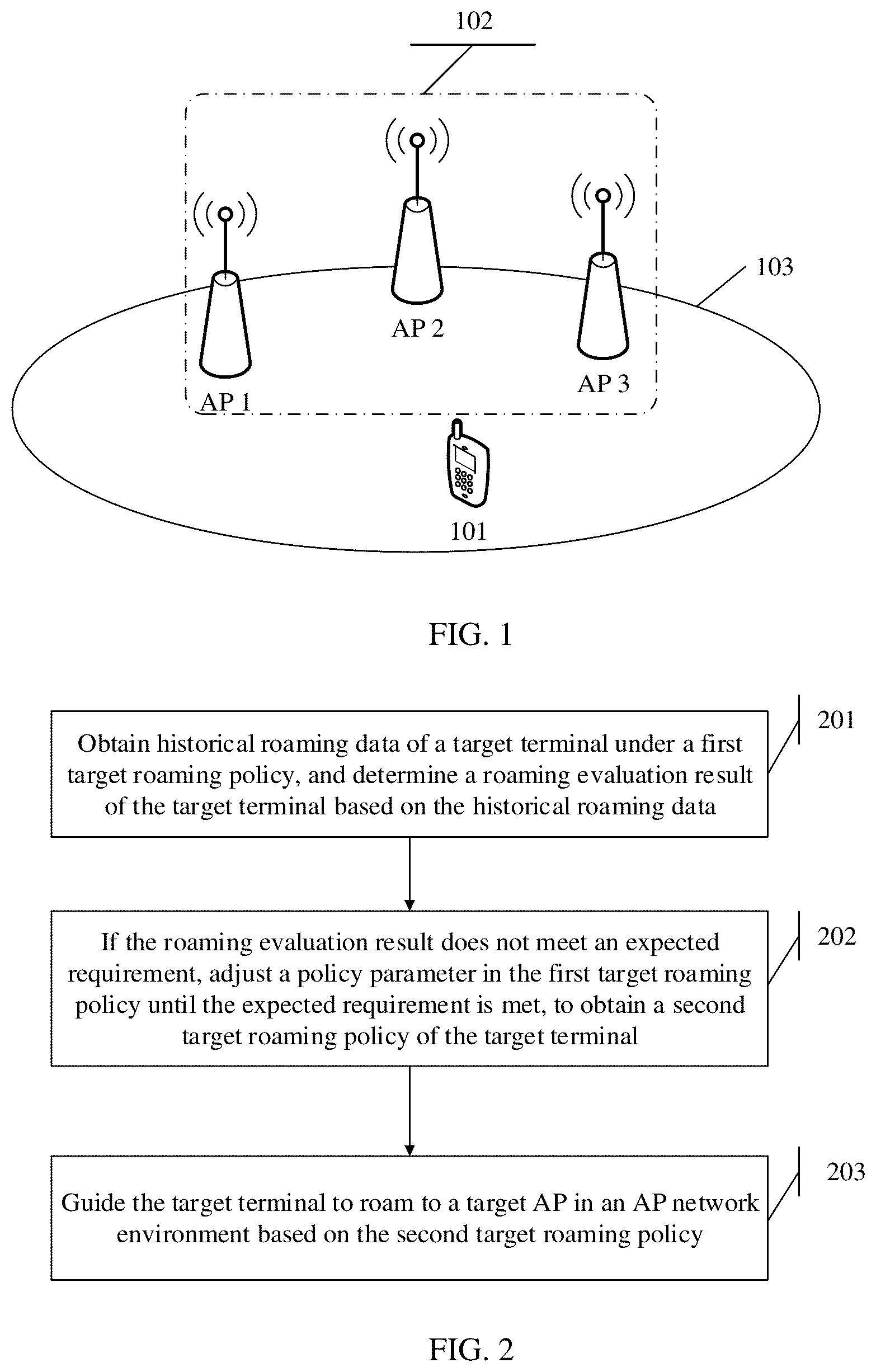 Patent US12621647 — Terminal roaming guidance method, electronic device, and storage medium — Figure 1