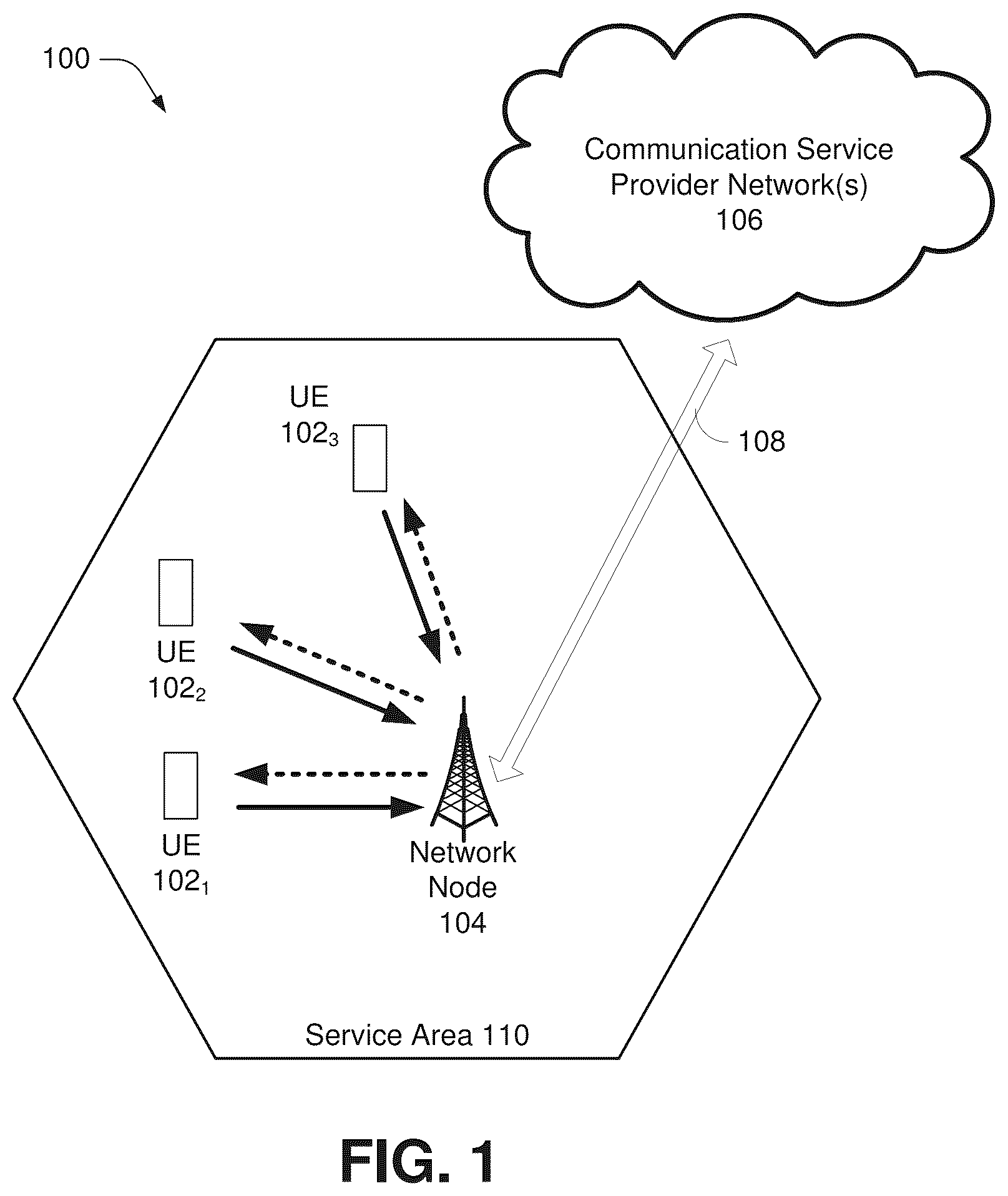 Patent US12621737 — Non-terrestrial network connection management — Figure 1