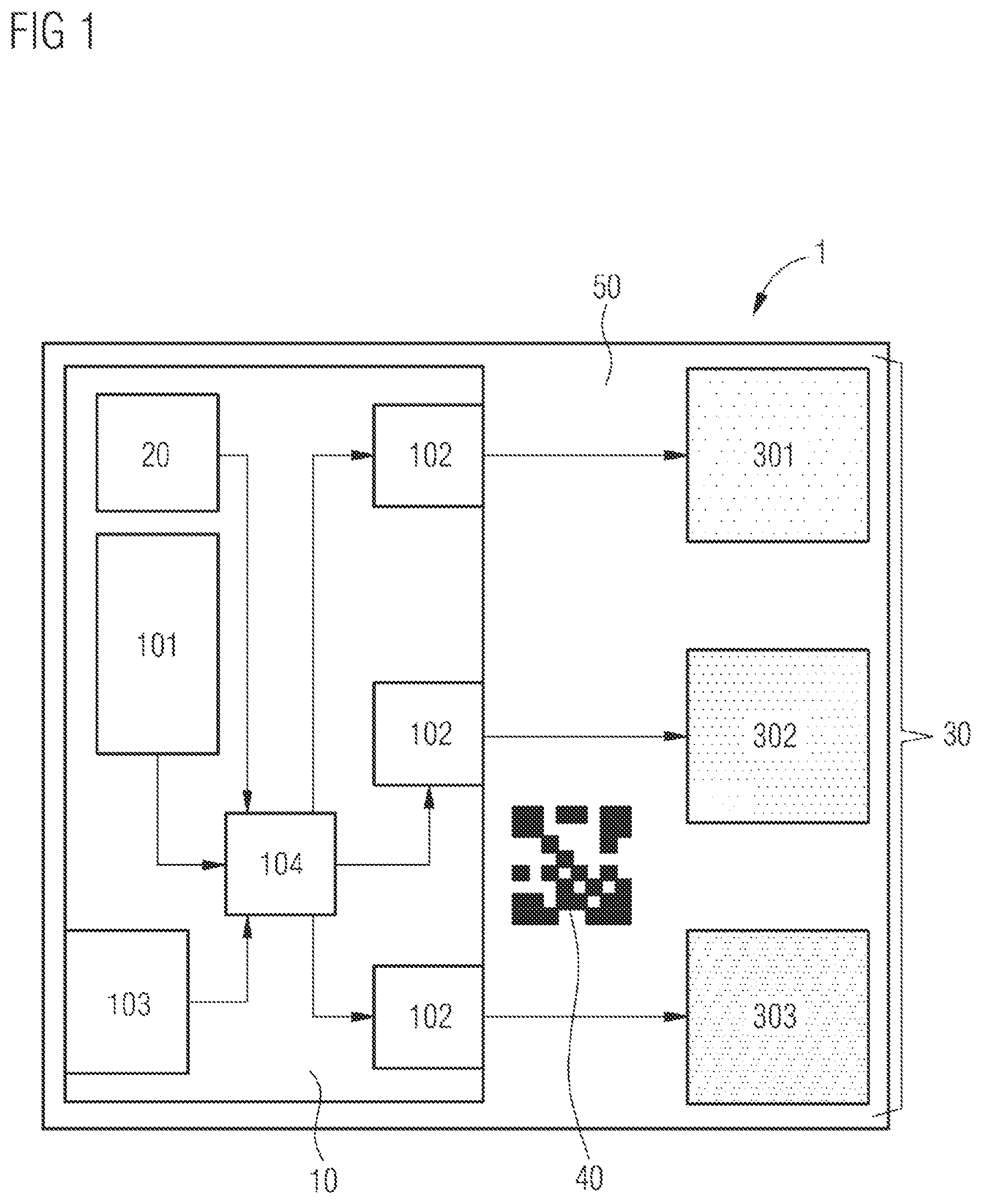 Patent US12621912 Figure 1 – Optoelectronic module and method for producing an optoelectronic module