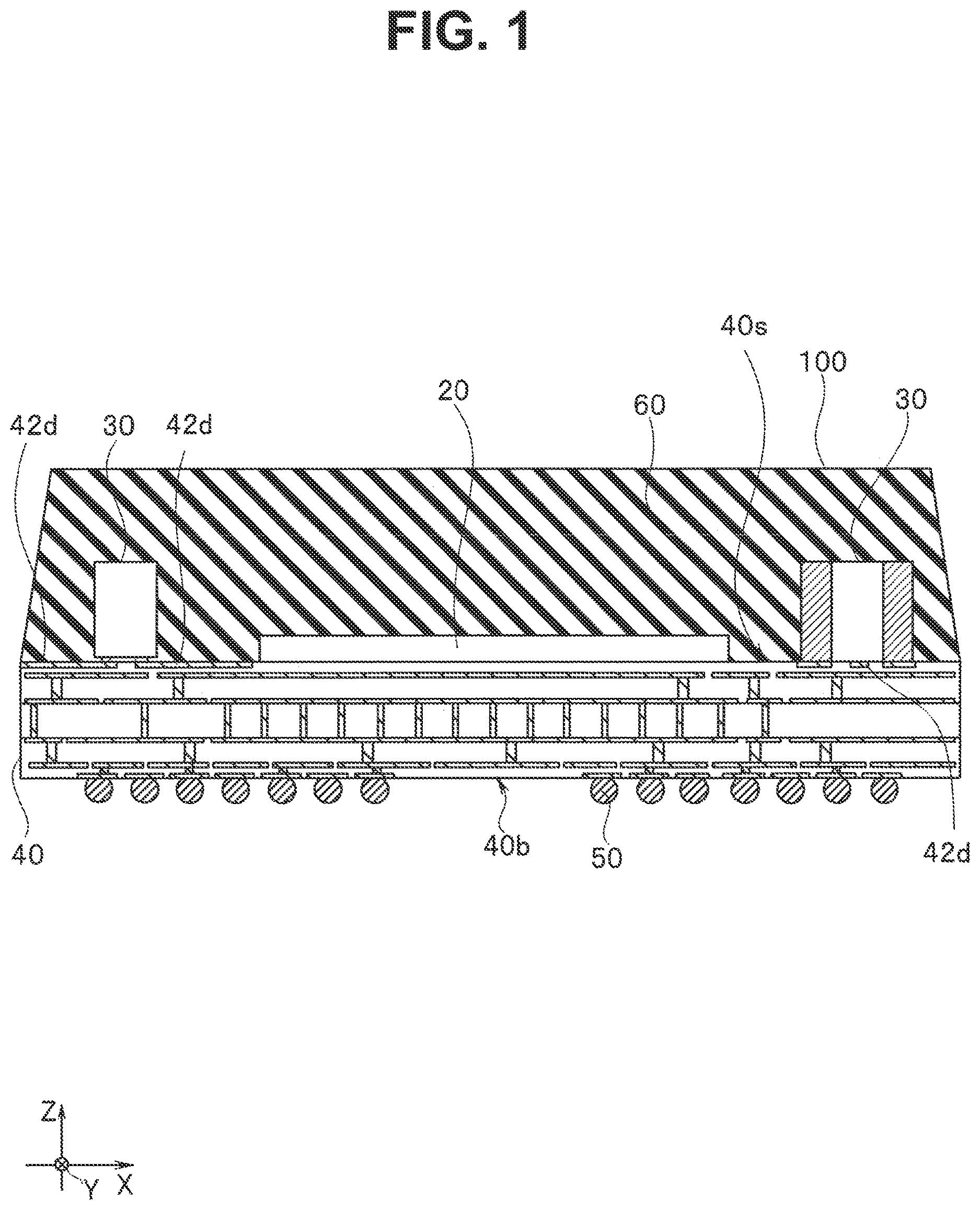 Patent US12621927 — Circuit board, semiconductor device, and method for manufacturing semiconductor device — Figure 1