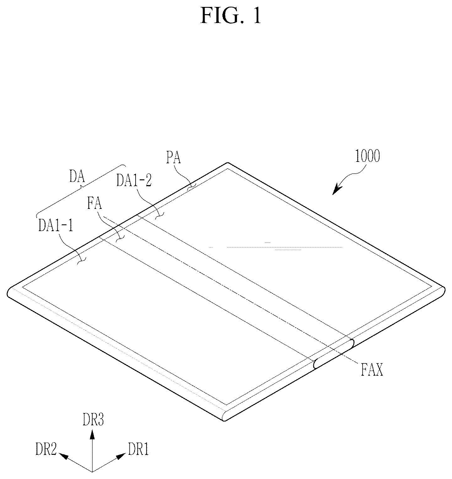 Patent US12621939 — Flexible display device and metal plate therefor — Figure 1