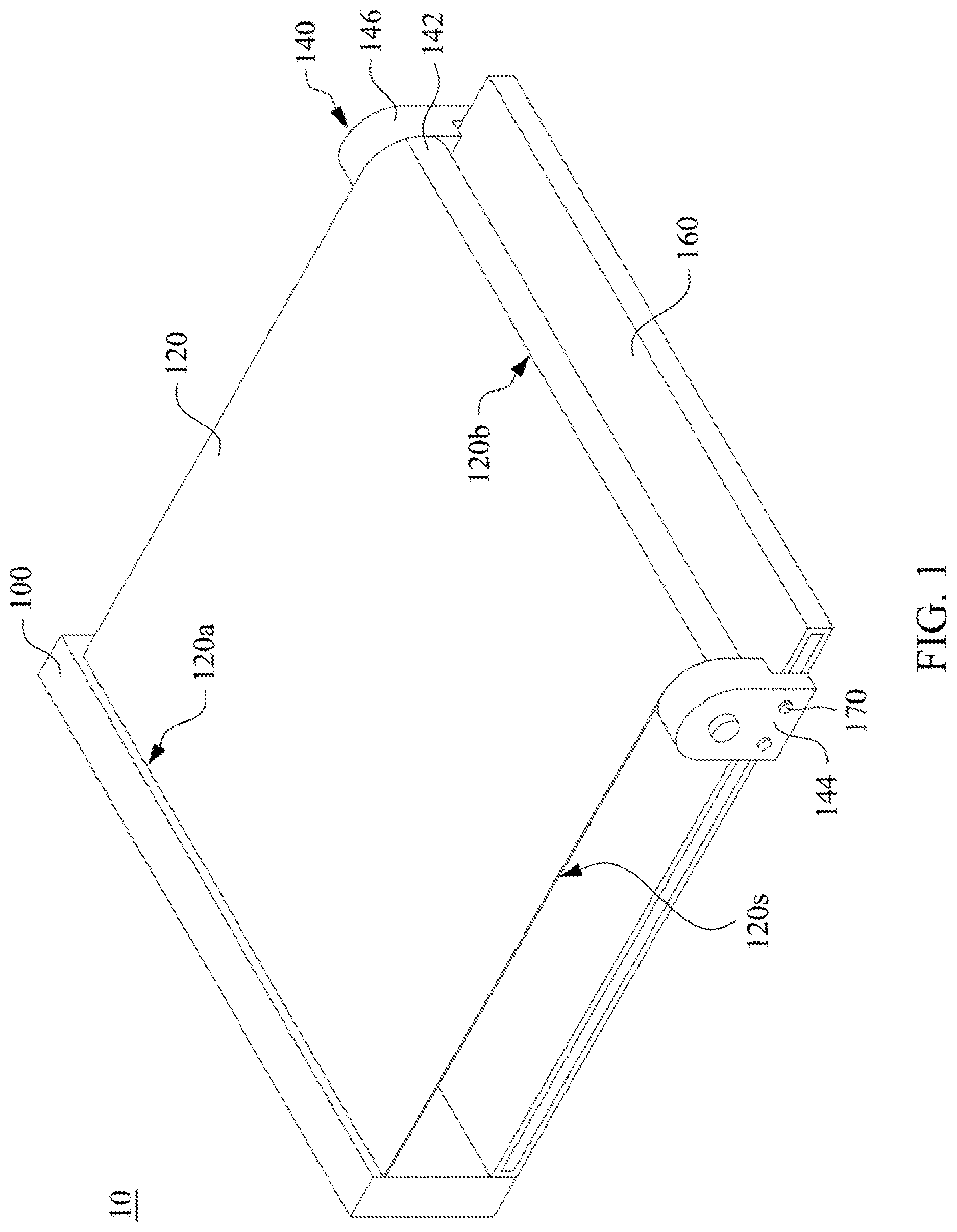 Patent US12621941 — Scroll device and scrollable display — Figure 1