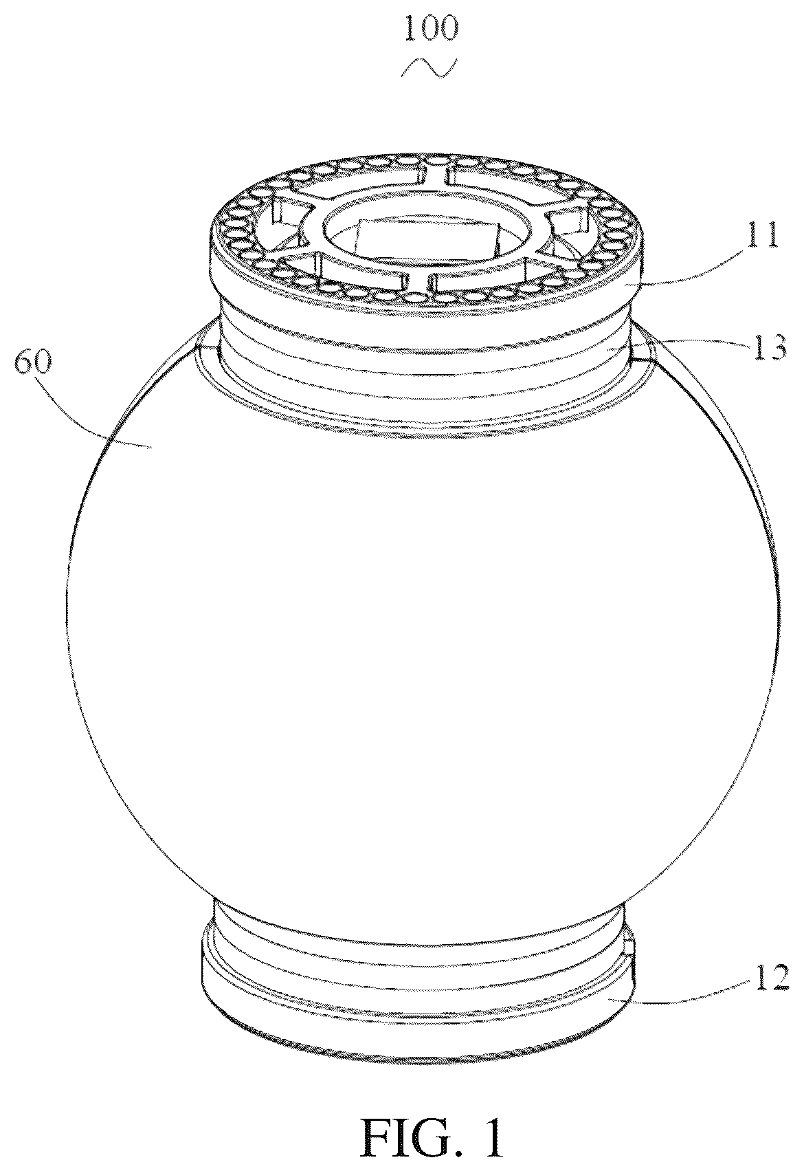 Patent US12621943 — Rotary digital display device — Figure 1