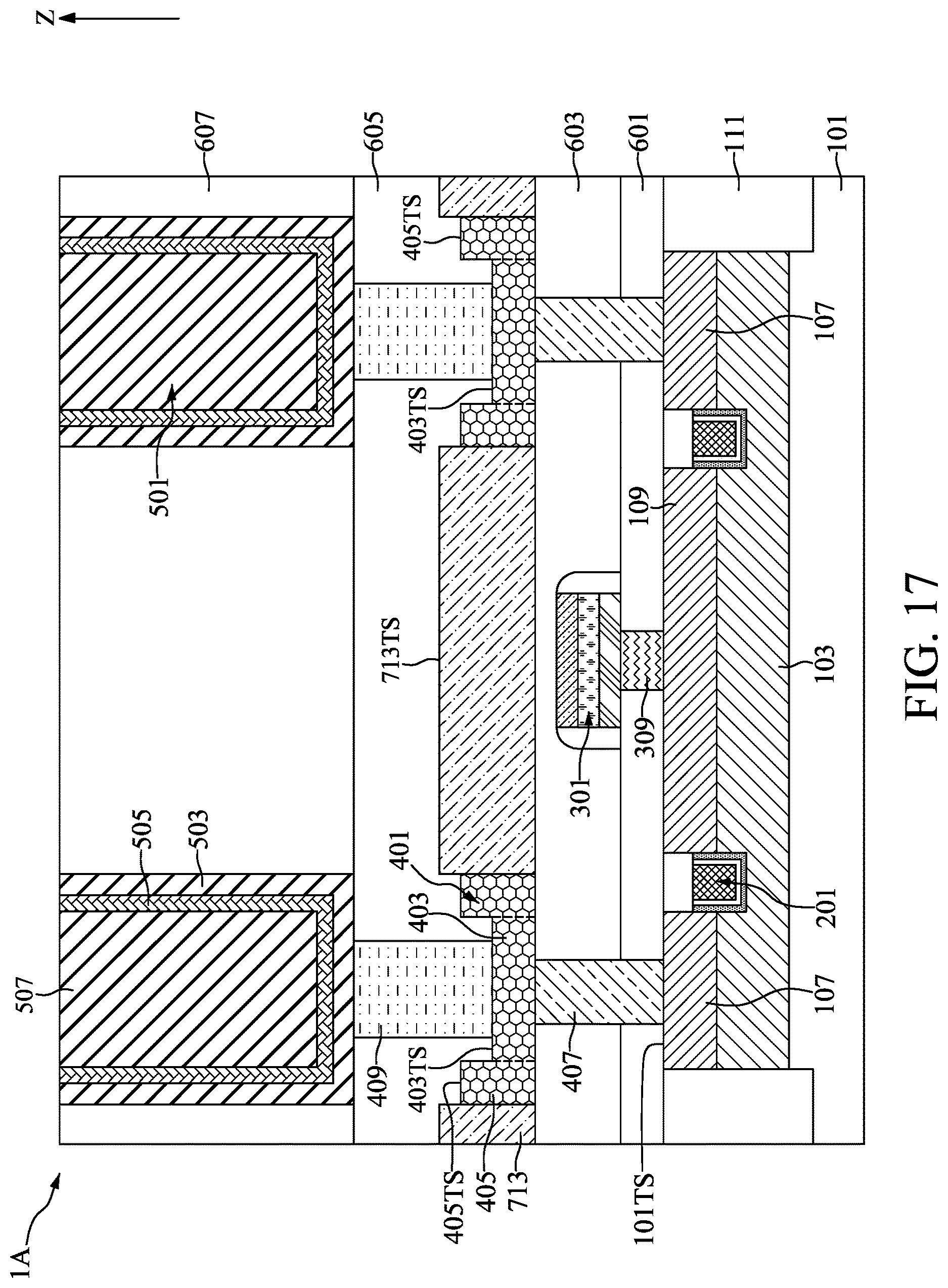 Patent US12621982 Figure 17 – Semiconductor device with pad structure and method for fabricating the same