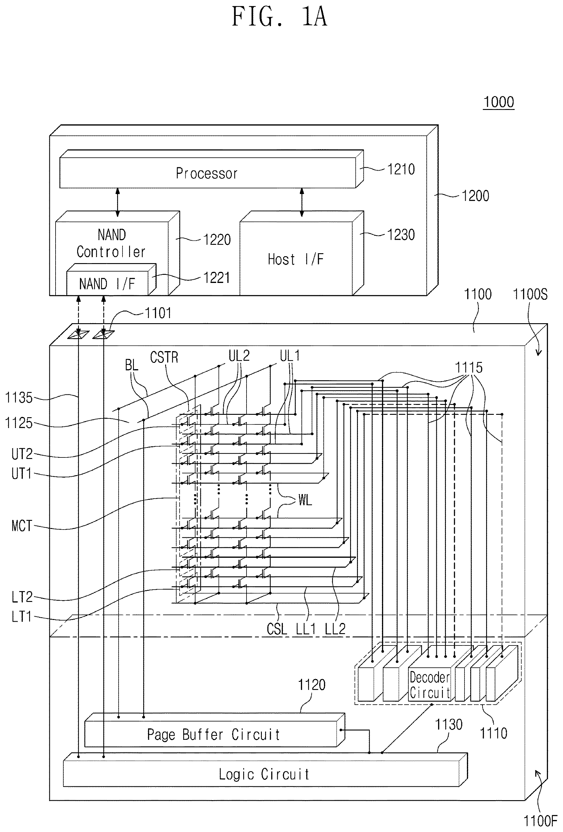 Patent US12621993 Figure 1 – Three-dimensional semiconductor memory device, electronic system including the same, and method of fabricating the same