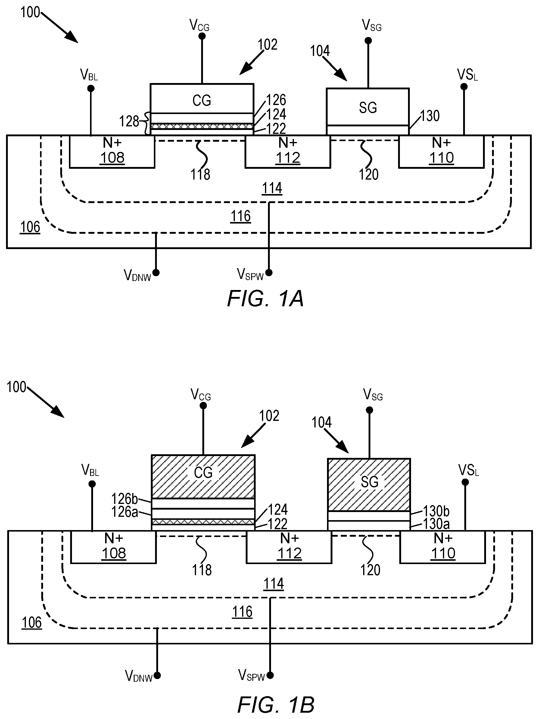 Patent US12622033 — Method of integrating SONOS into HKMG flow — Figure 1