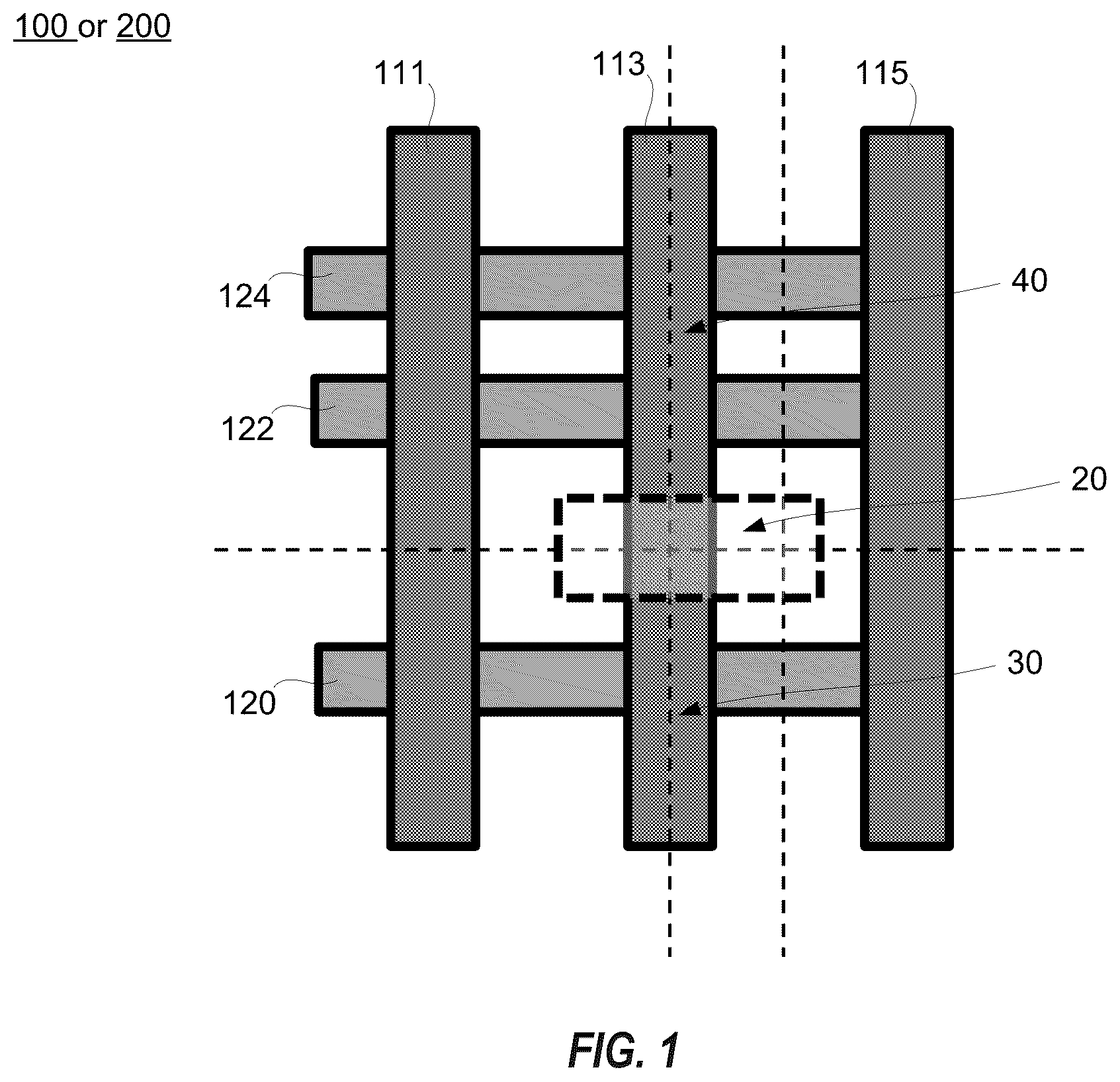 Patent US12622037 — Gate cut subsequent to replacement gate — Figure 1