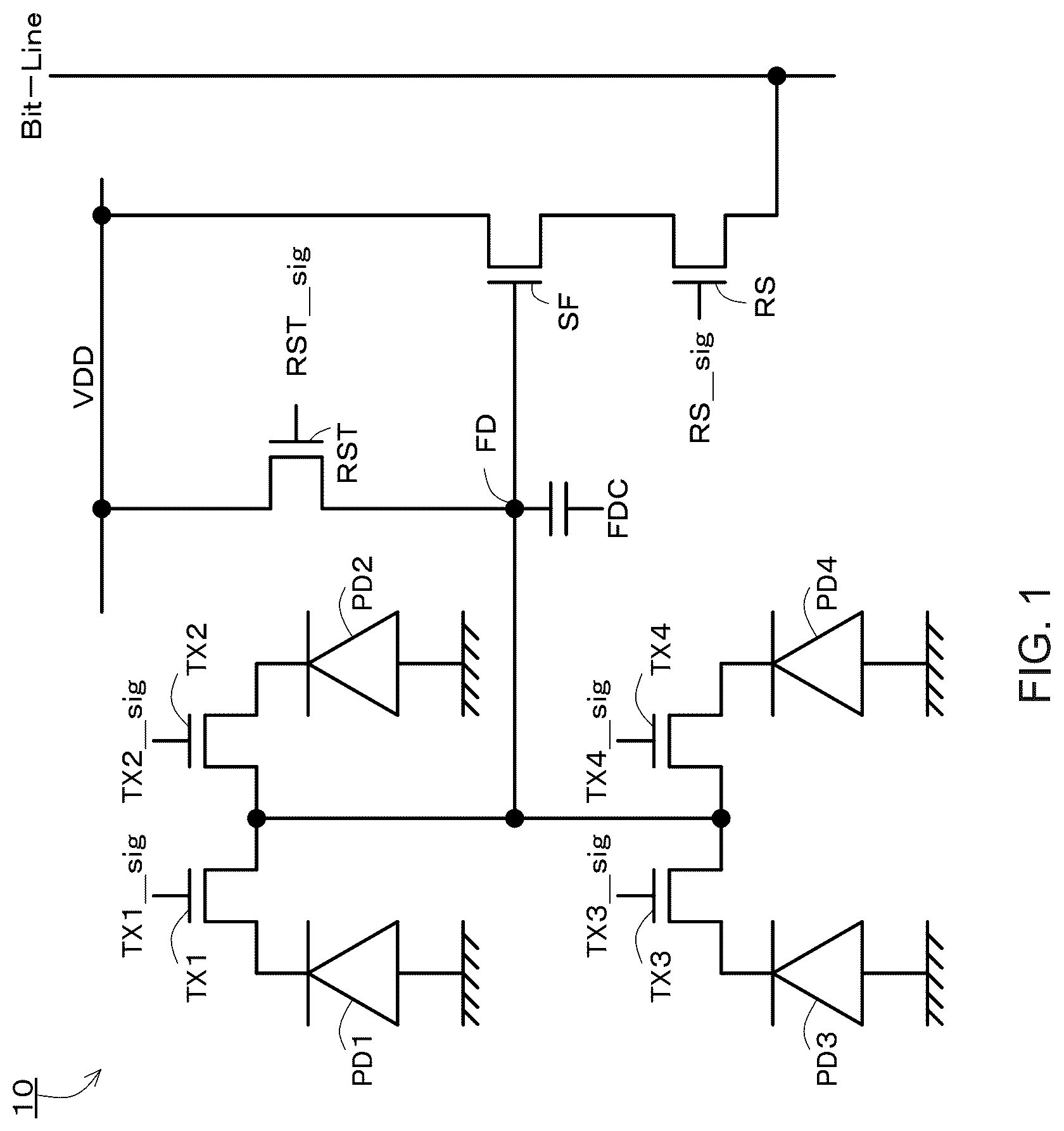 Patent US12622084 — Image sensor and image sensor manufacturing method — Figure 1