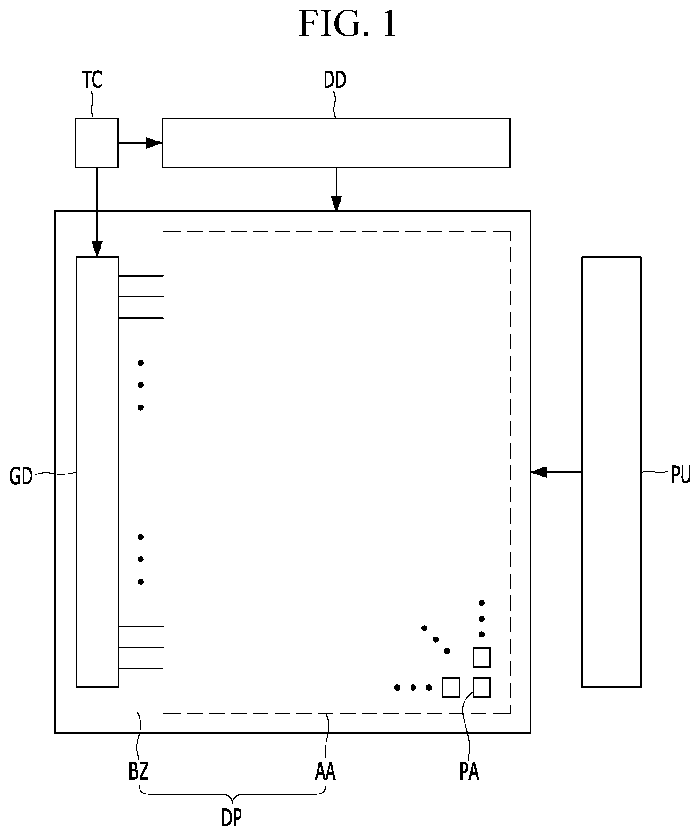 Patent US12622102 — Display device — Figure 1