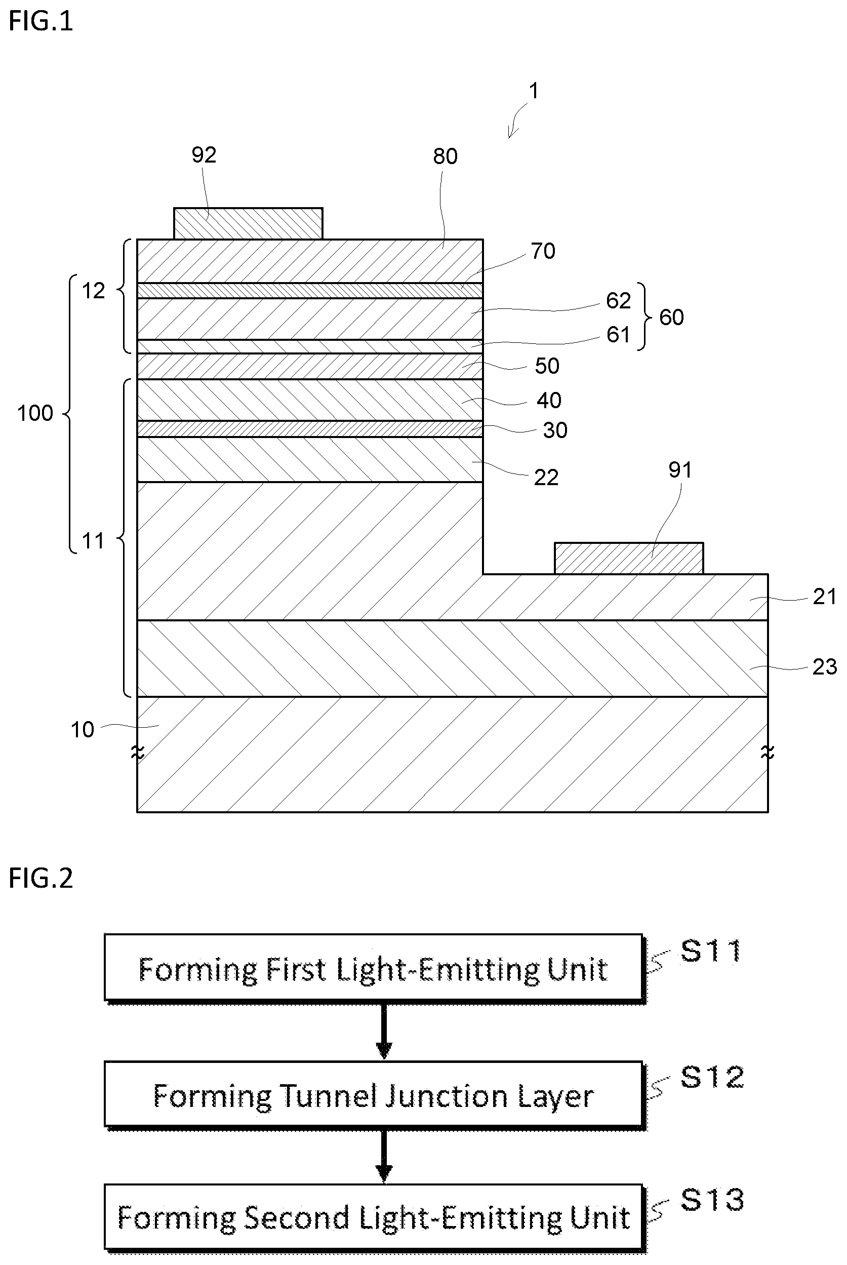 Patent US12622107 — Light-emitting element — Figure 1