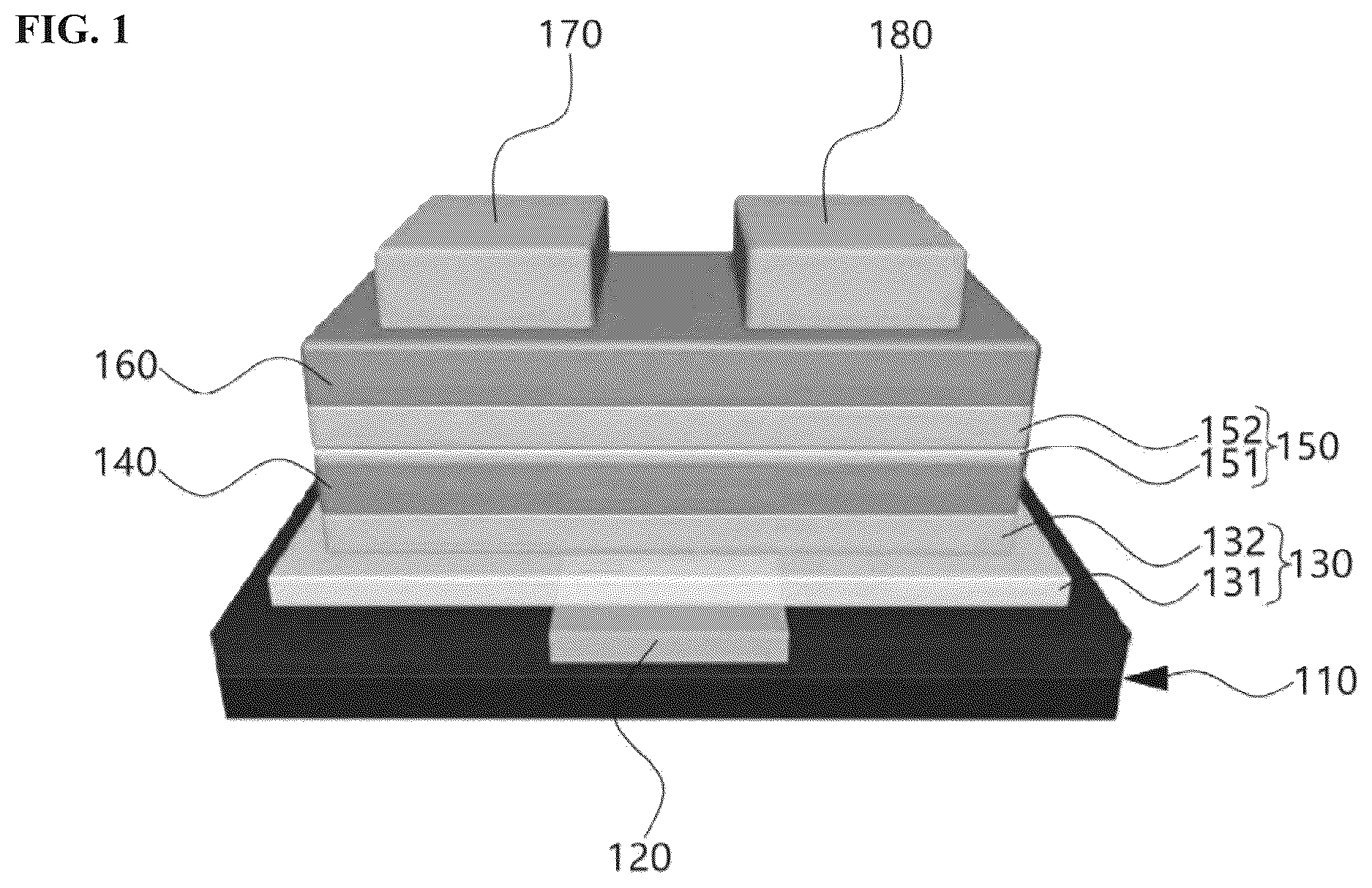 Patent US12622124 — Multi-level device and method of manufacturing the same — Figure 1