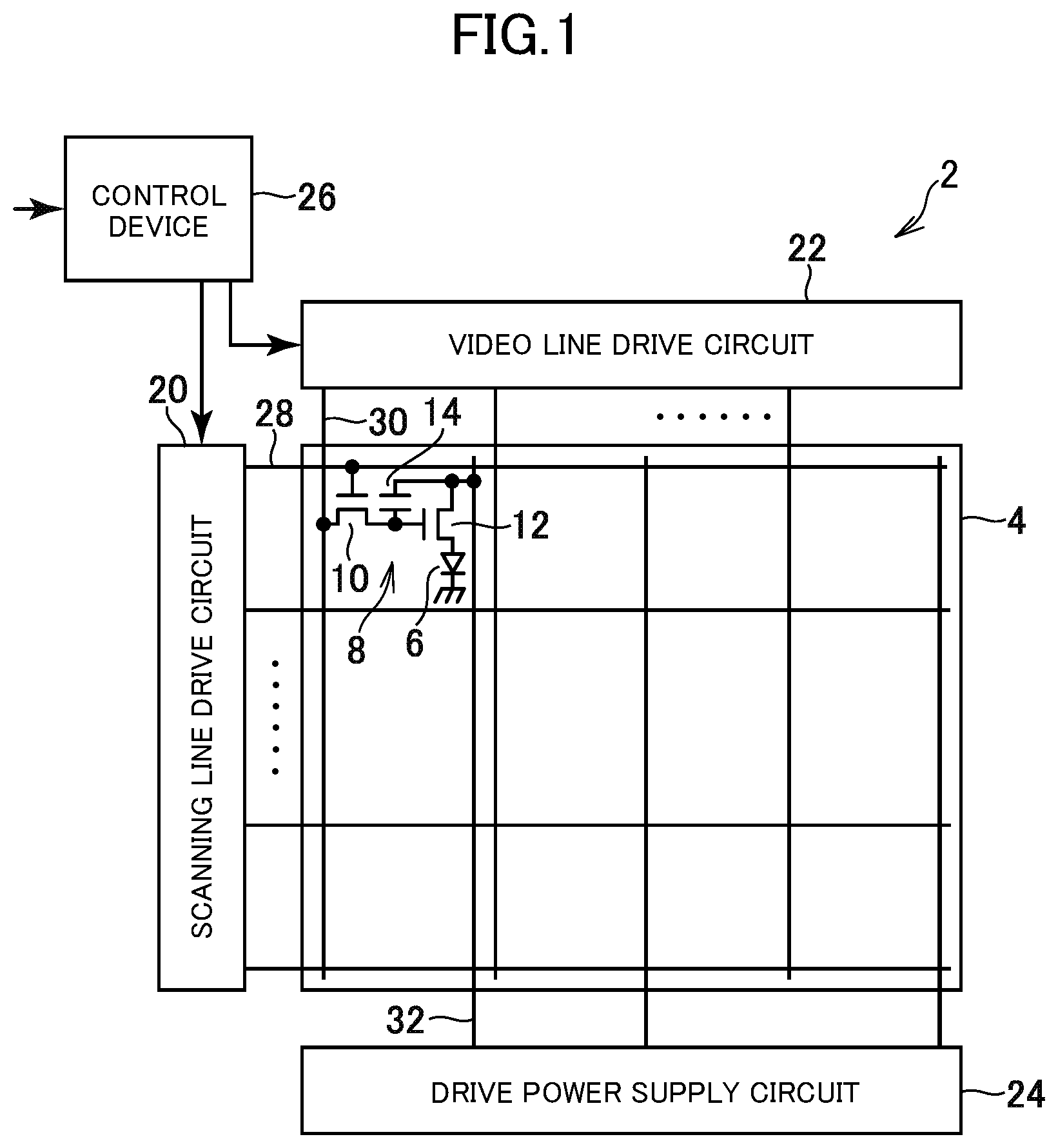 Patent US12622133 — Display device and method for manufacturing thereof — Figure 1