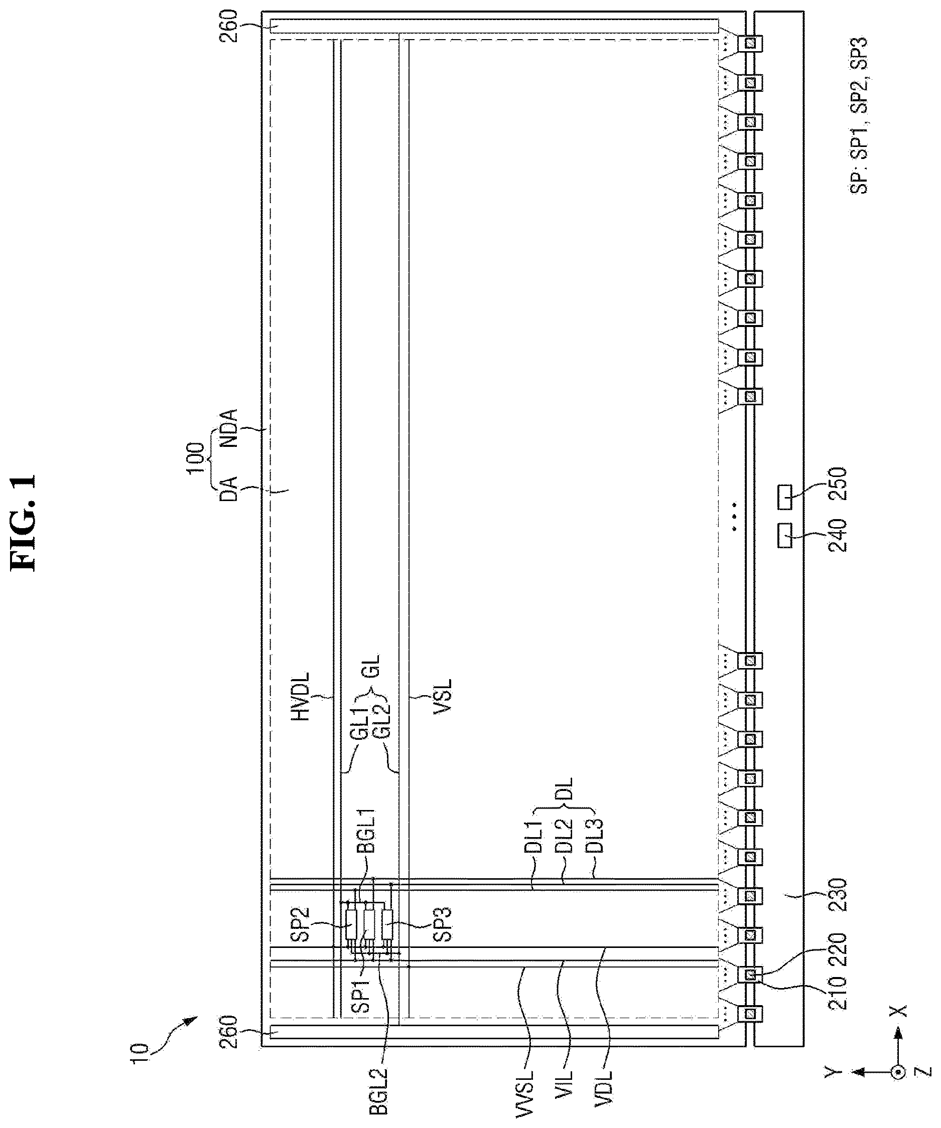 Patent US12622138 — Display device — Figure 1