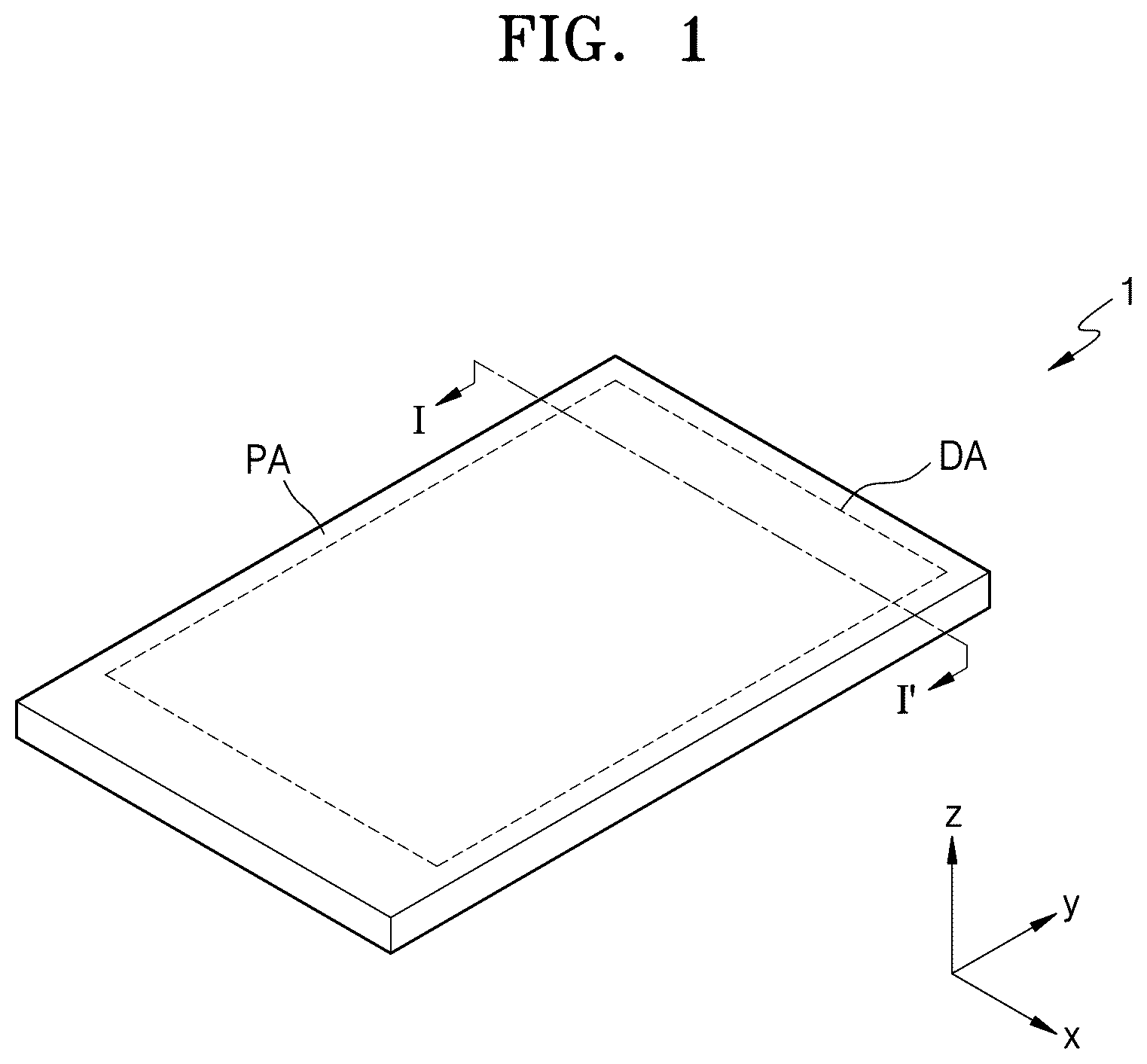 Patent US12622141 Figure 1 – Display device