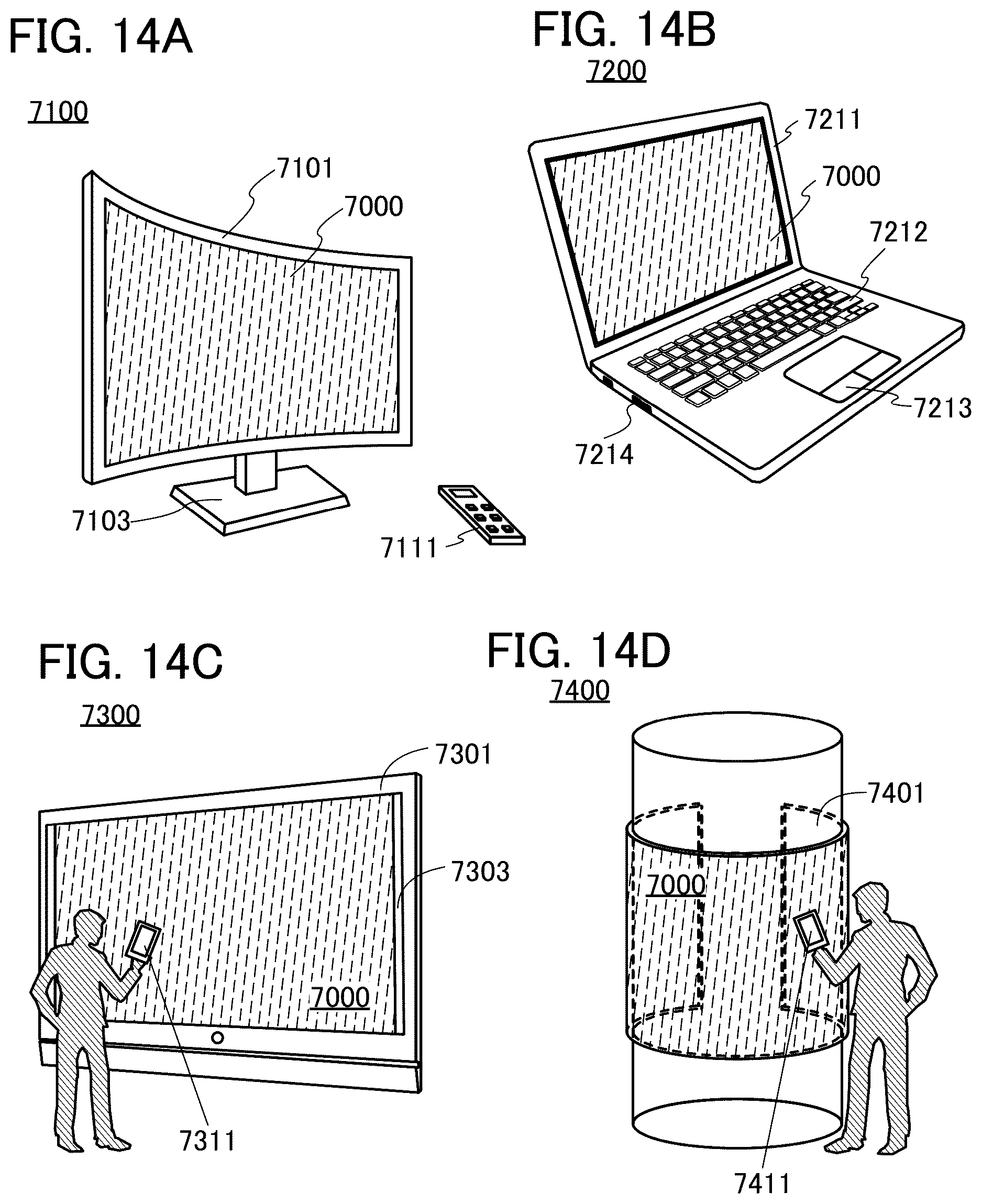 Patent US12622147 Figure 14 – Display device, display module, electronic device, and television device