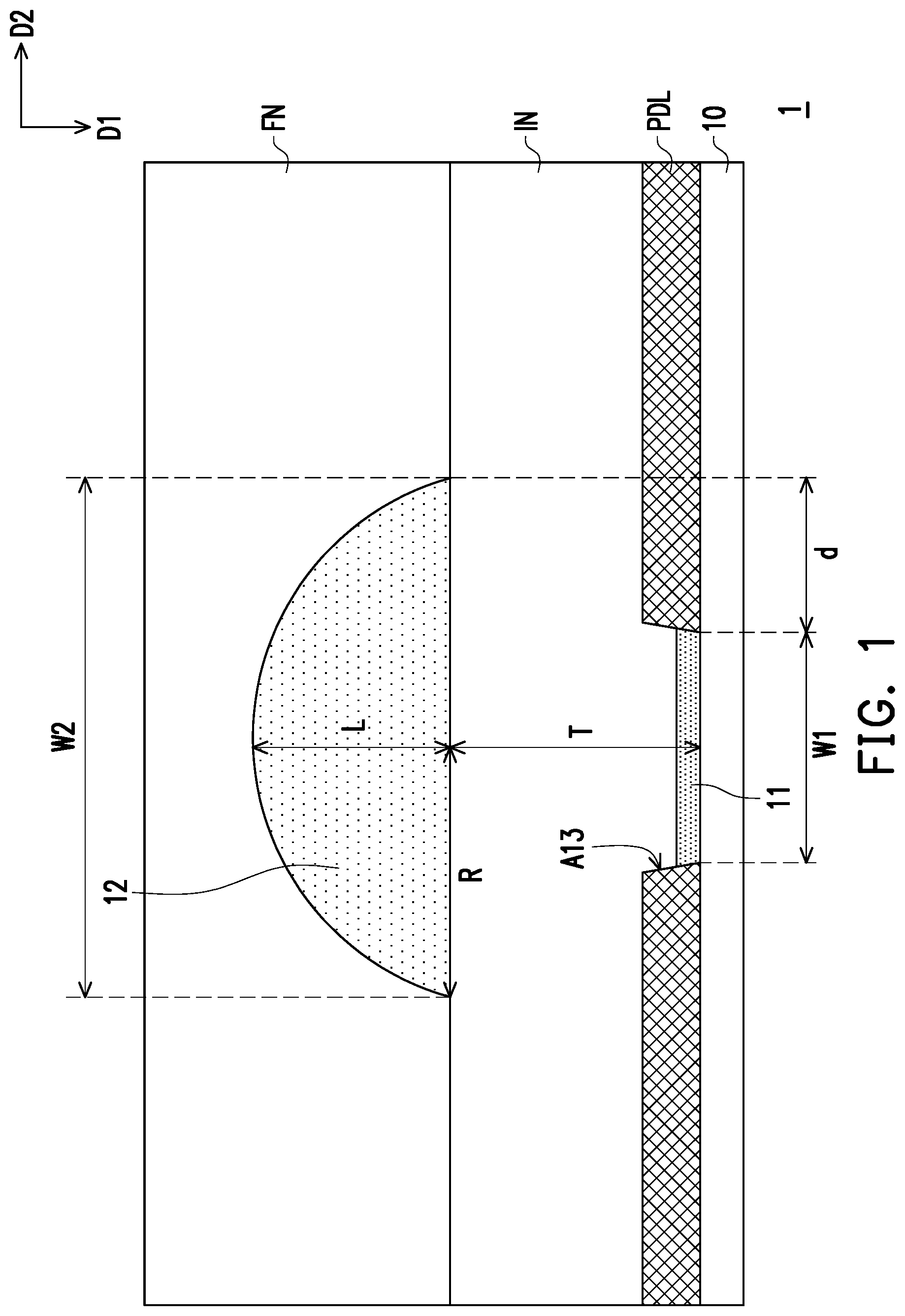 Patent US12622160 — Display device — Figure 1