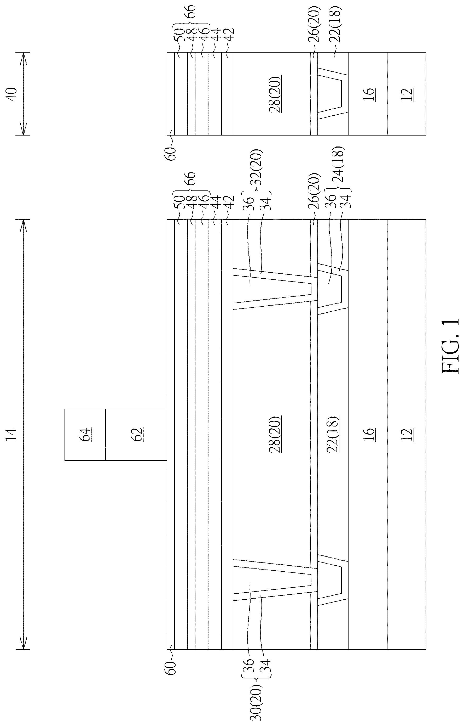Patent US12622178 Figure 1 – Semiconductor device and method for fabricating the same
