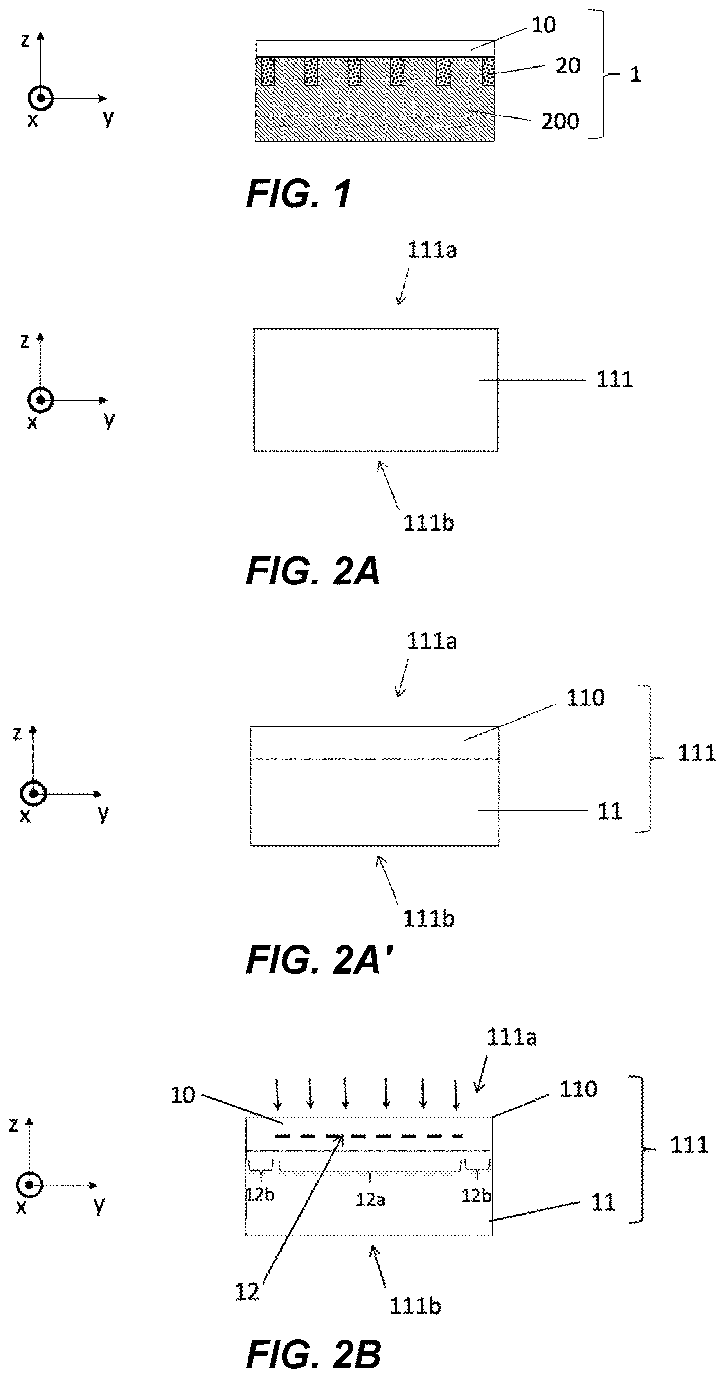 Patent US12622189 — Method for manufacturing a composite structure comprising a thin single-crystal semiconductor layer on a carrier substrate — Figure 1