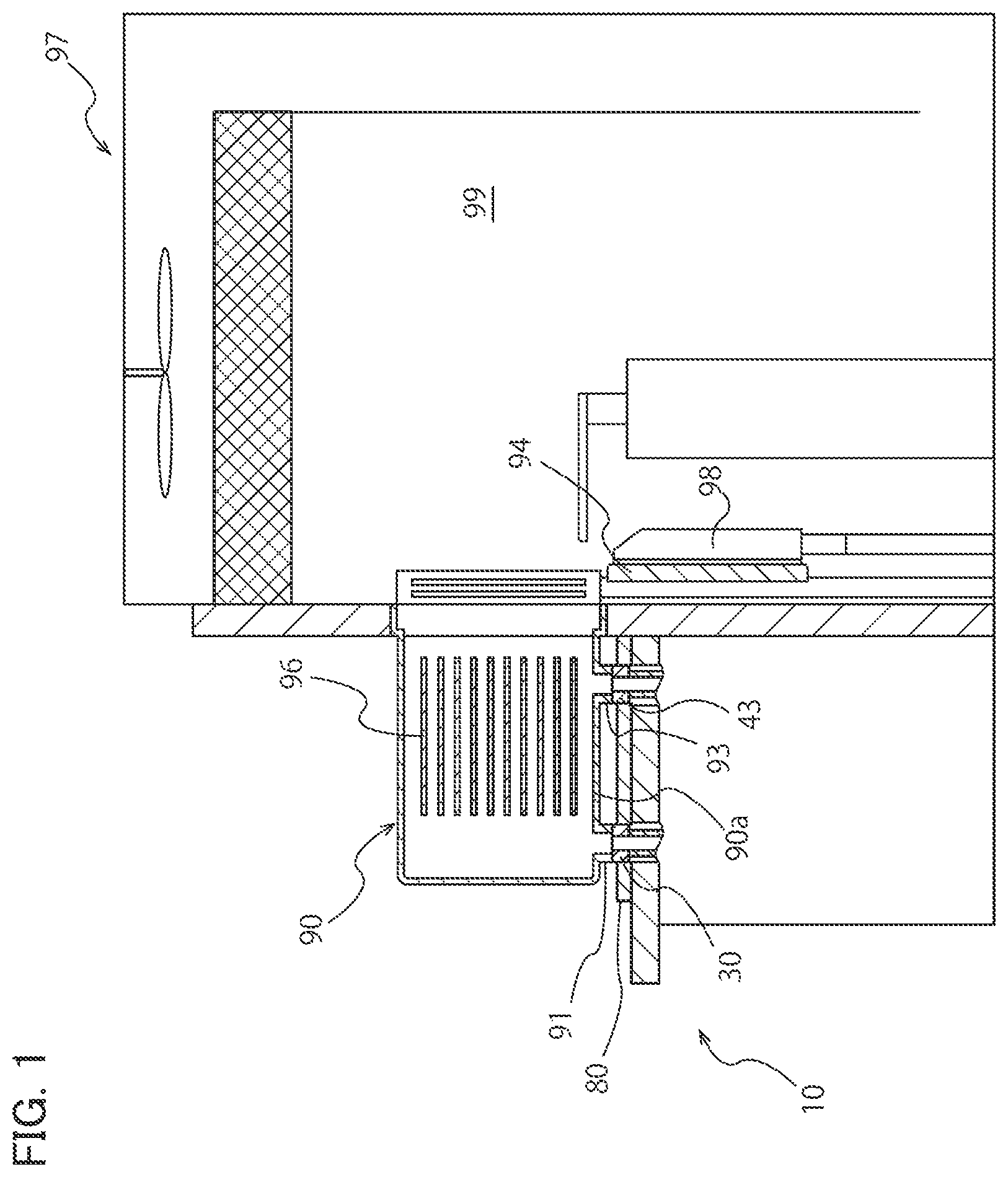 Patent US12622199 Figure 1 – Gas purge unit and the load port device