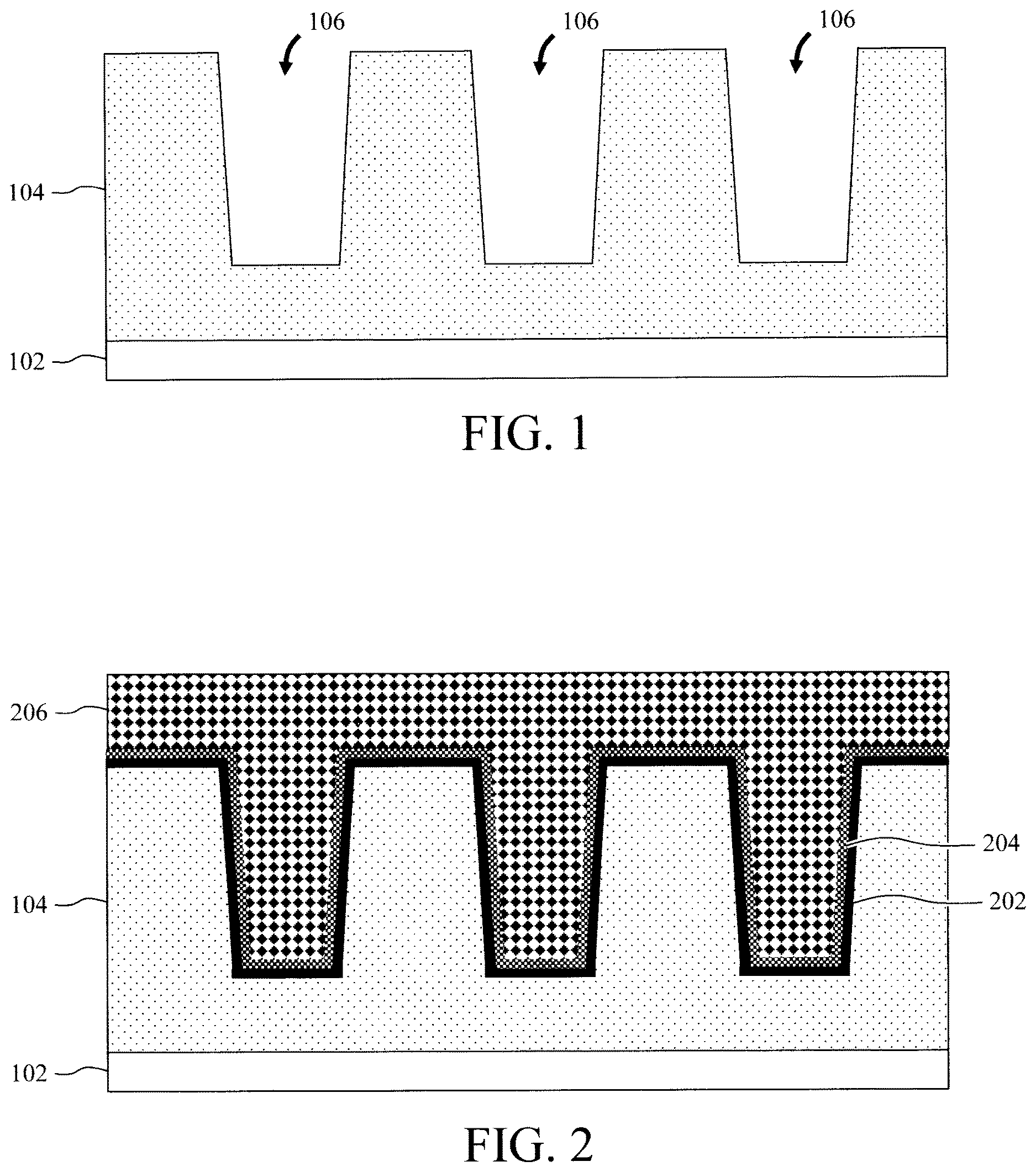 Patent US12622248 — Interconnects with sidewall barrier layer divot fill — Figure 1