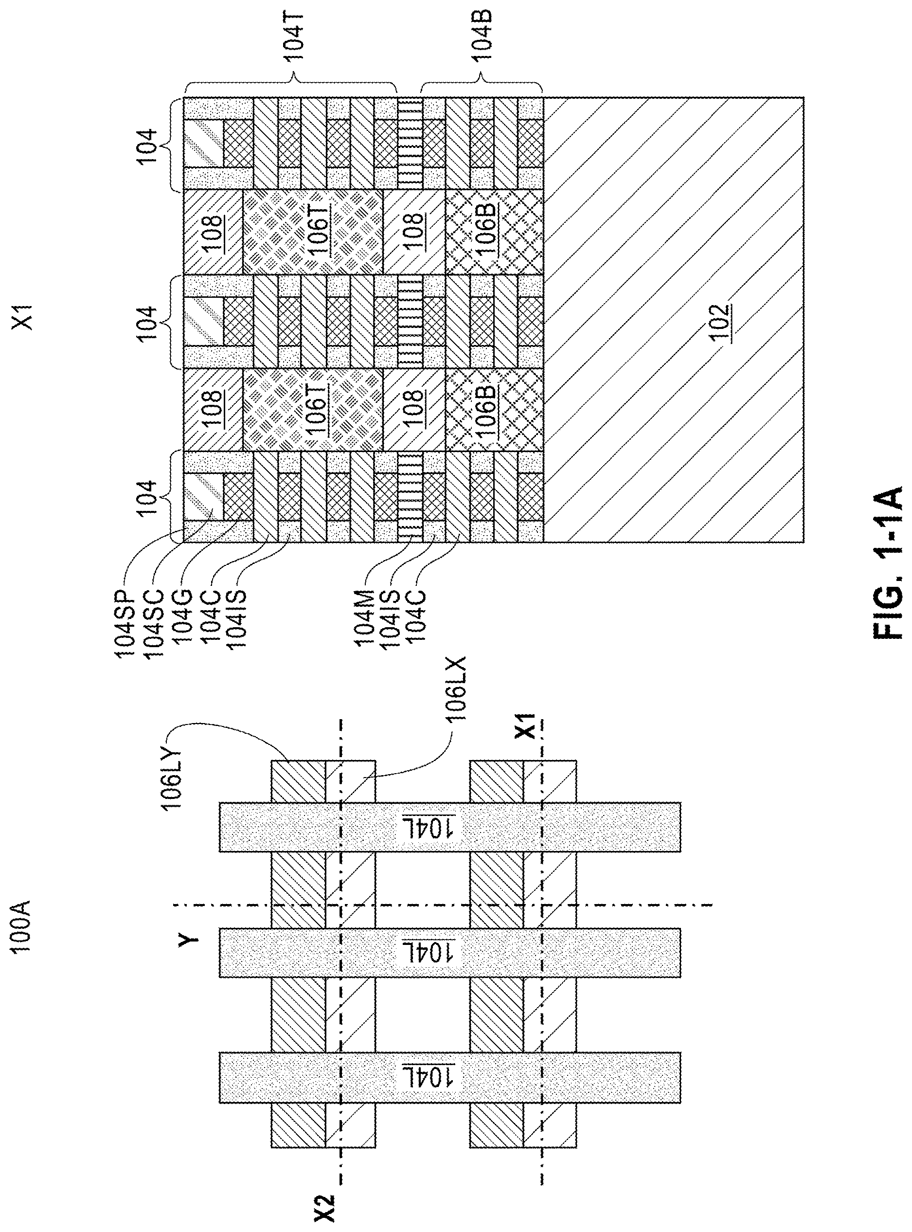 Patent US12622260 — Bottom contact jumpers for stacked field effect transistor semiconductors — Figure 1