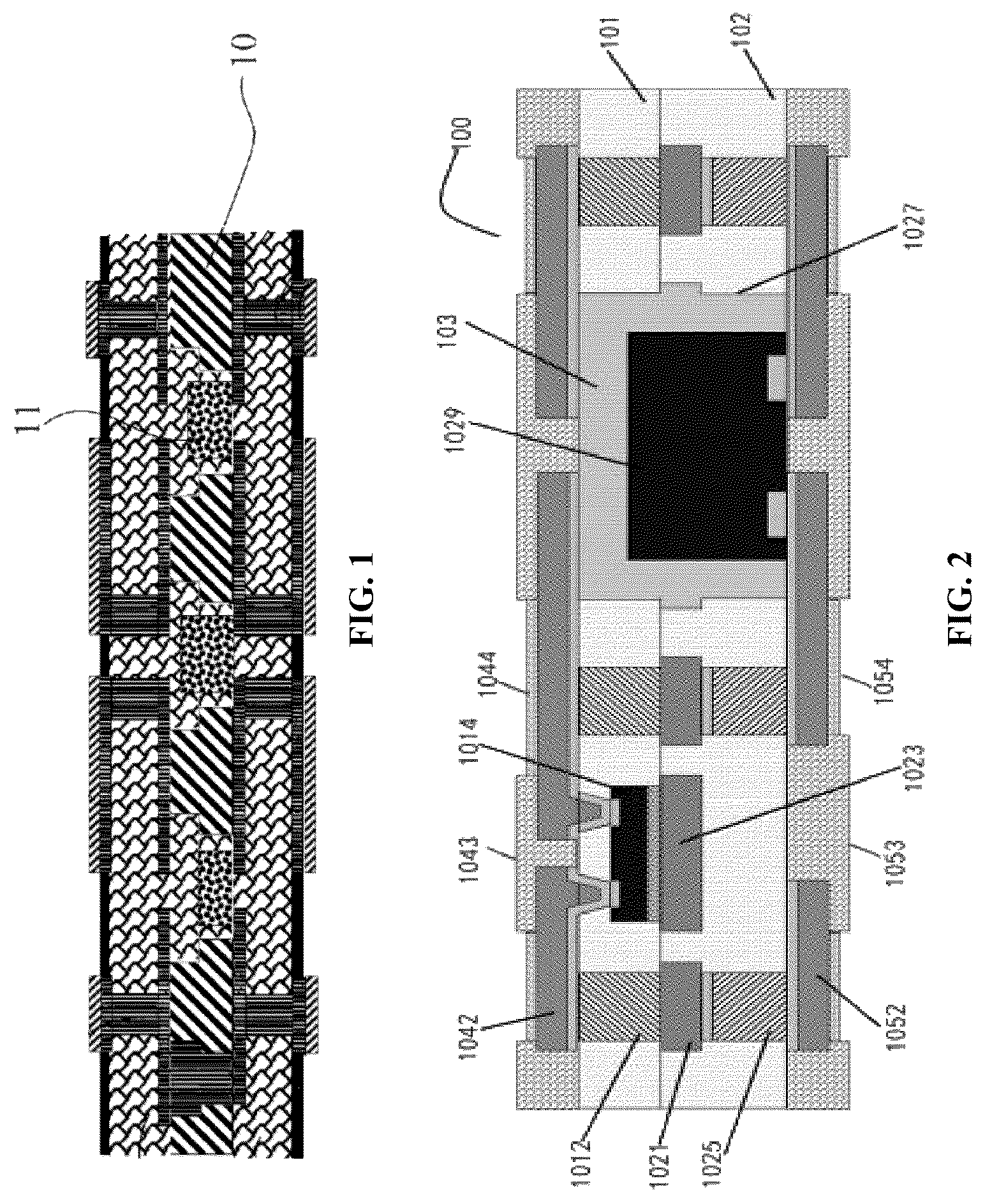 Patent US12622292 — Two-sided interconnected embedded chip packaging structure and manufacturing method therefor — Figure 1