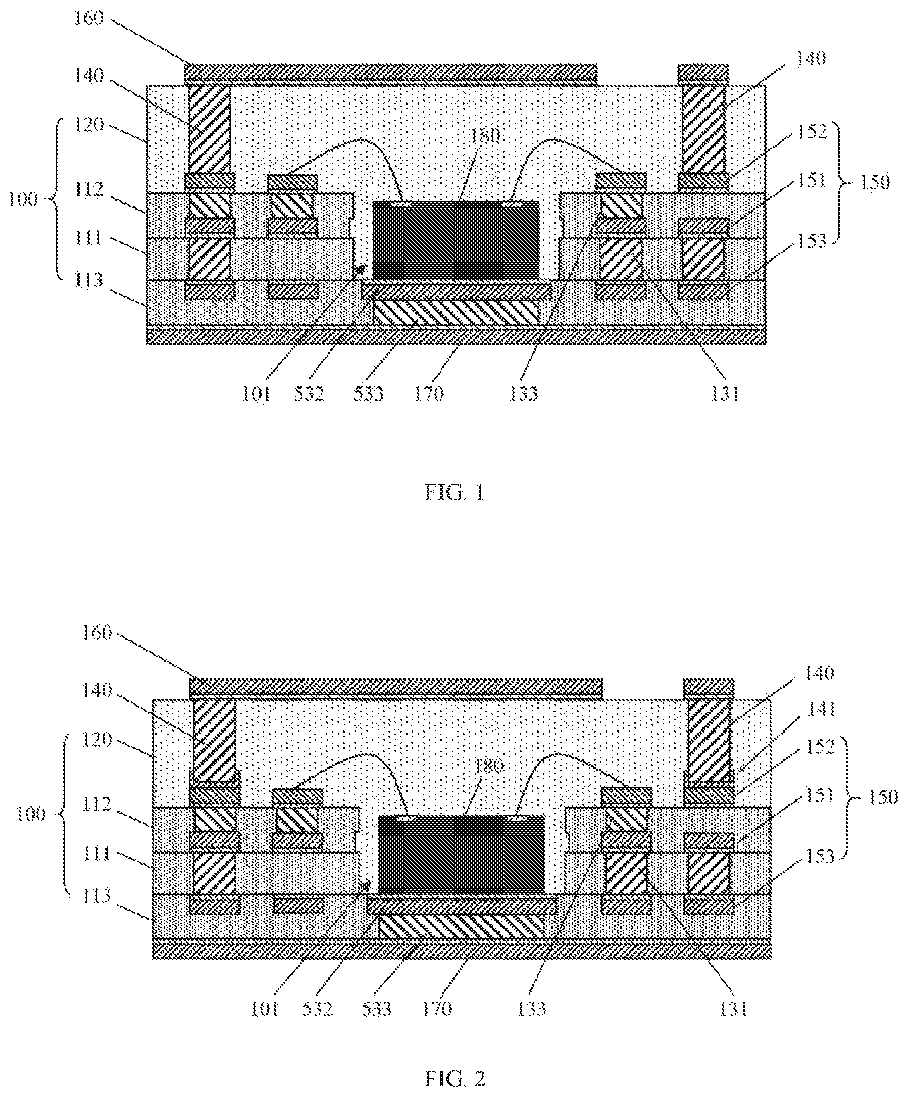 Patent US12622295 — Signal-heat separated TMV packaging structure and manufacturing method thereof — Figure 1