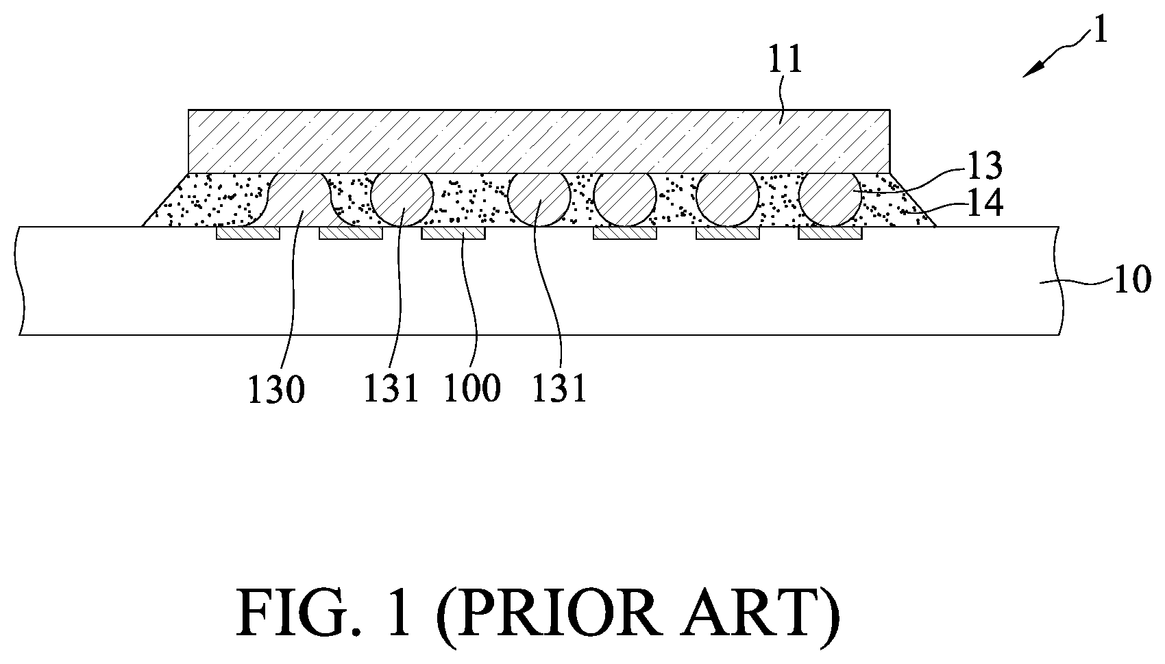 Patent US12622298 Figure 1 – Electronic package, packaging substrate and fabricating method thereof