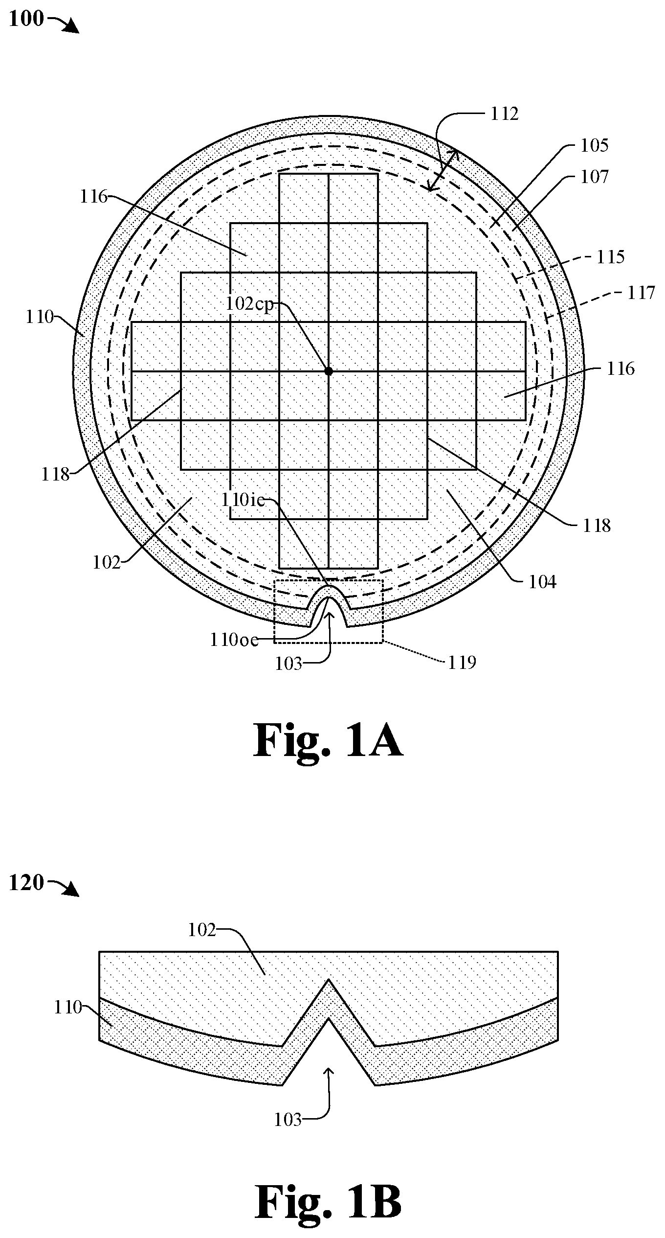 Patent US12622303 Figure 1 – Notched wafer and bonding support structure to improve wafer stacking