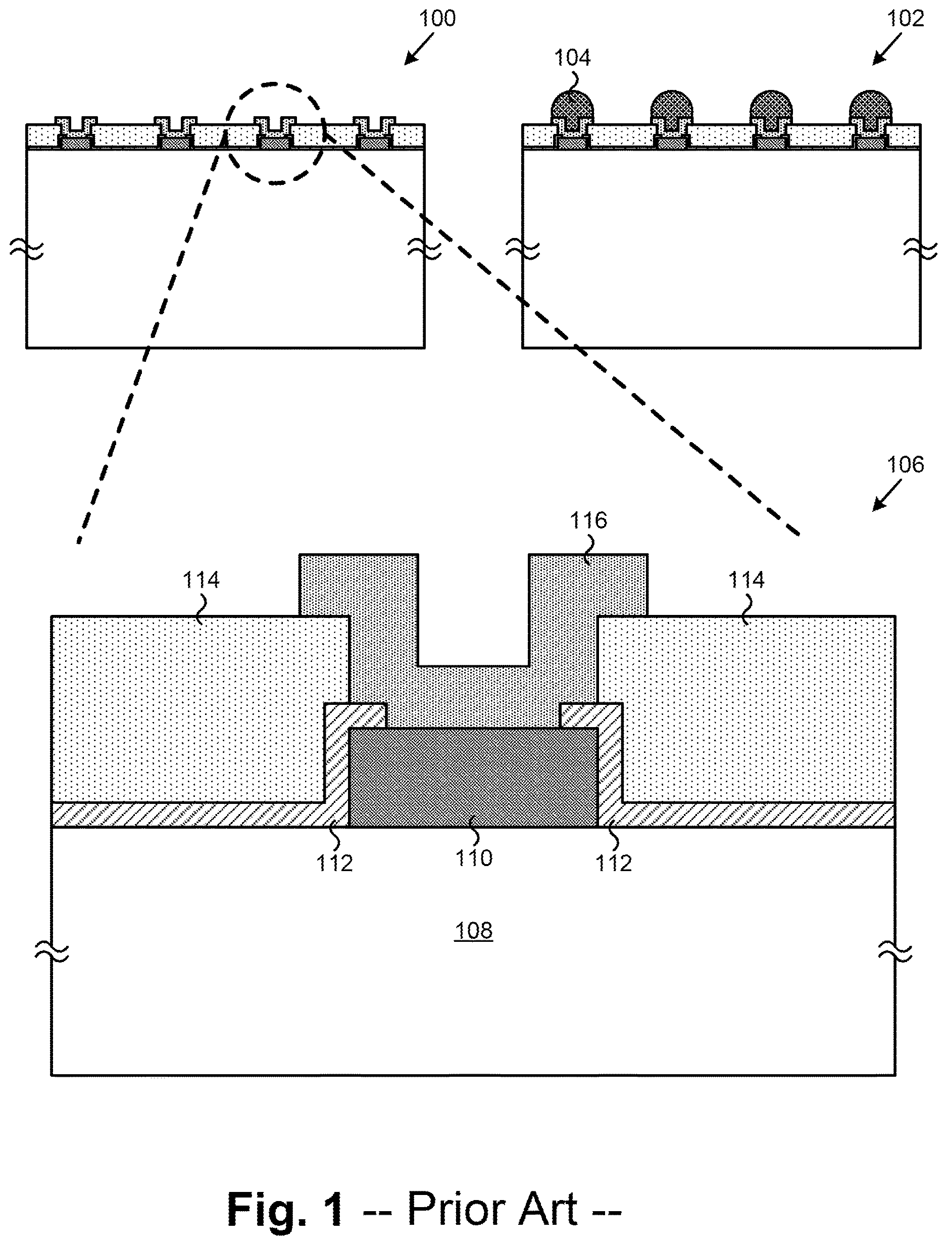 Patent US12622309 — Platinum-based solder body contacts for integration of a first substrate with a second substrate — Figure 1