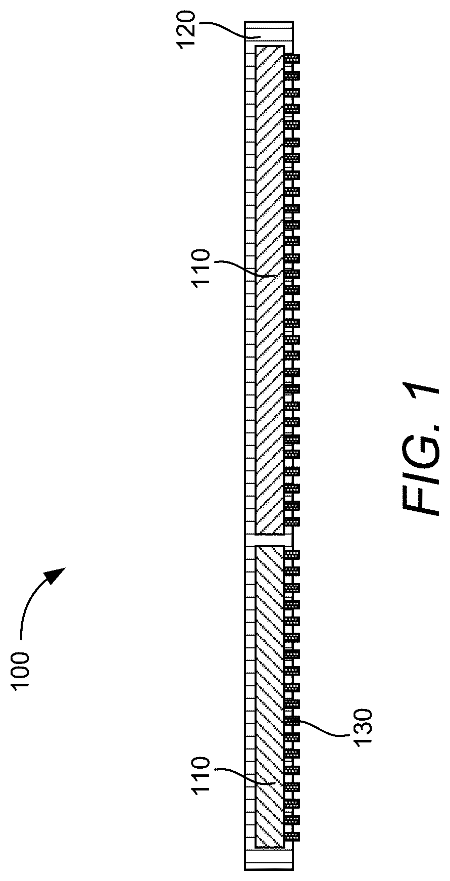Patent US12622313 — Metal pocket fanout package — Figure 1