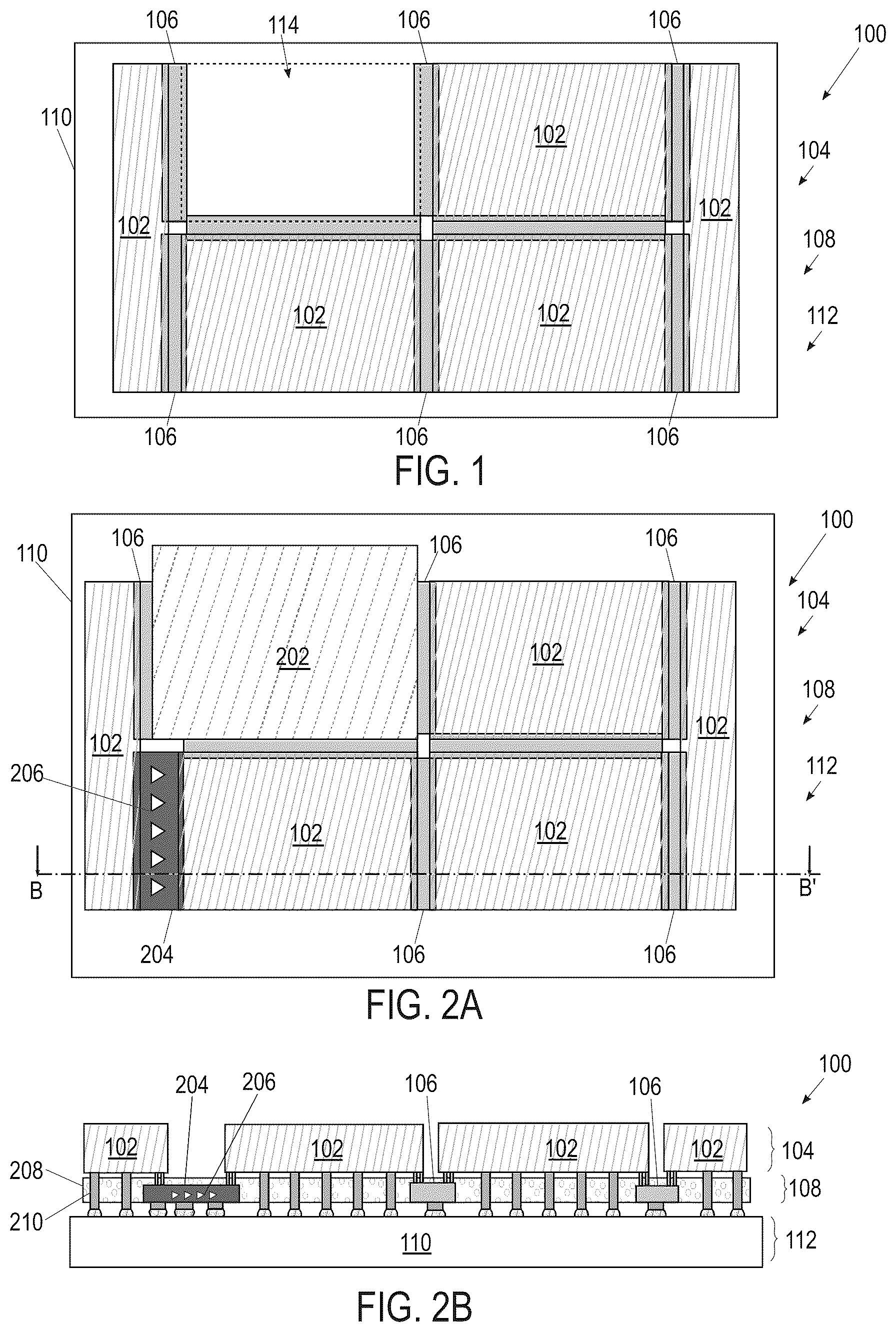 Patent US12622317 Figure 1 – Packaging architecture for modular die interoperability