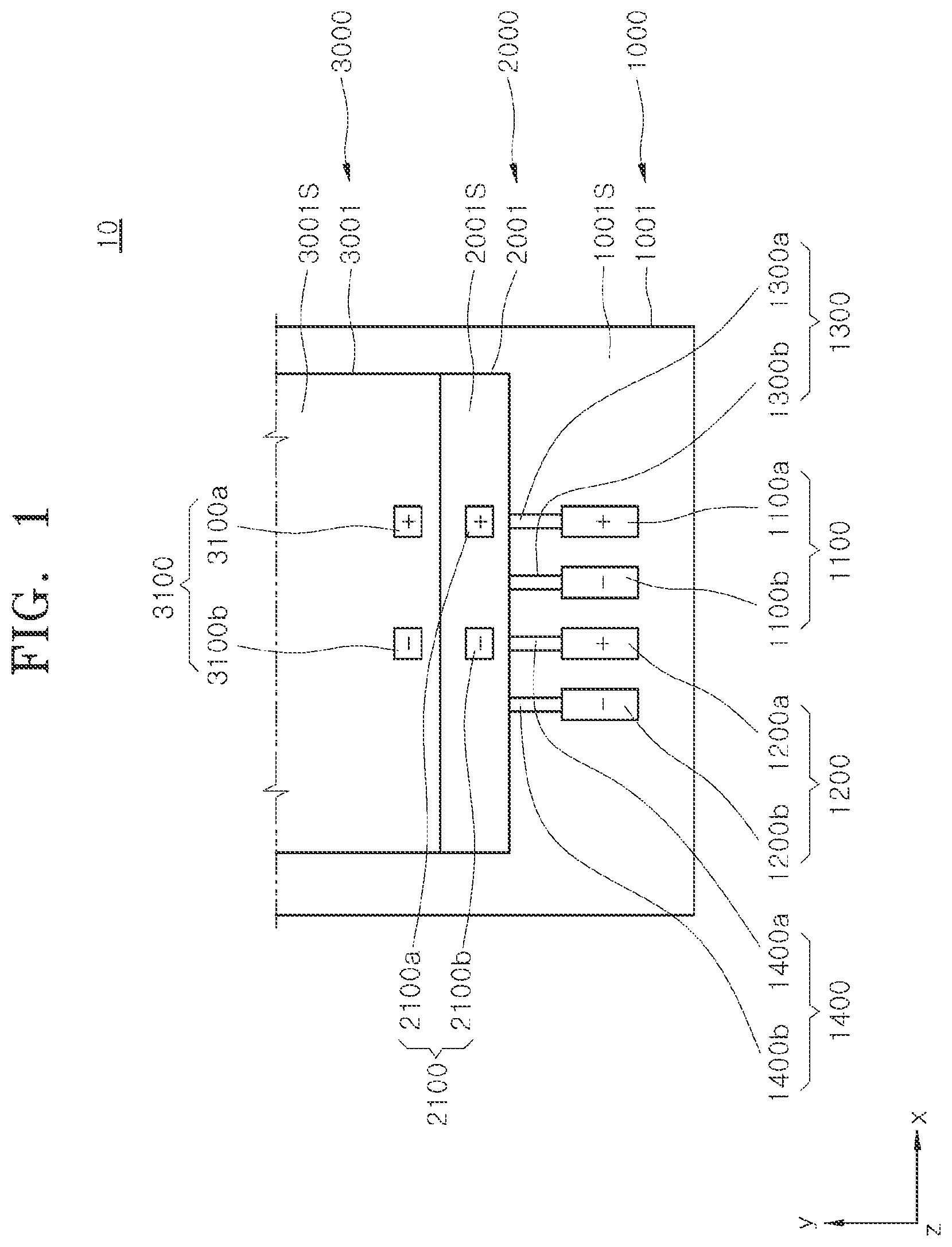 Patent US12622322 — Semiconductor package having ordered wire arrangement between differential pair connection pads — Figure 1