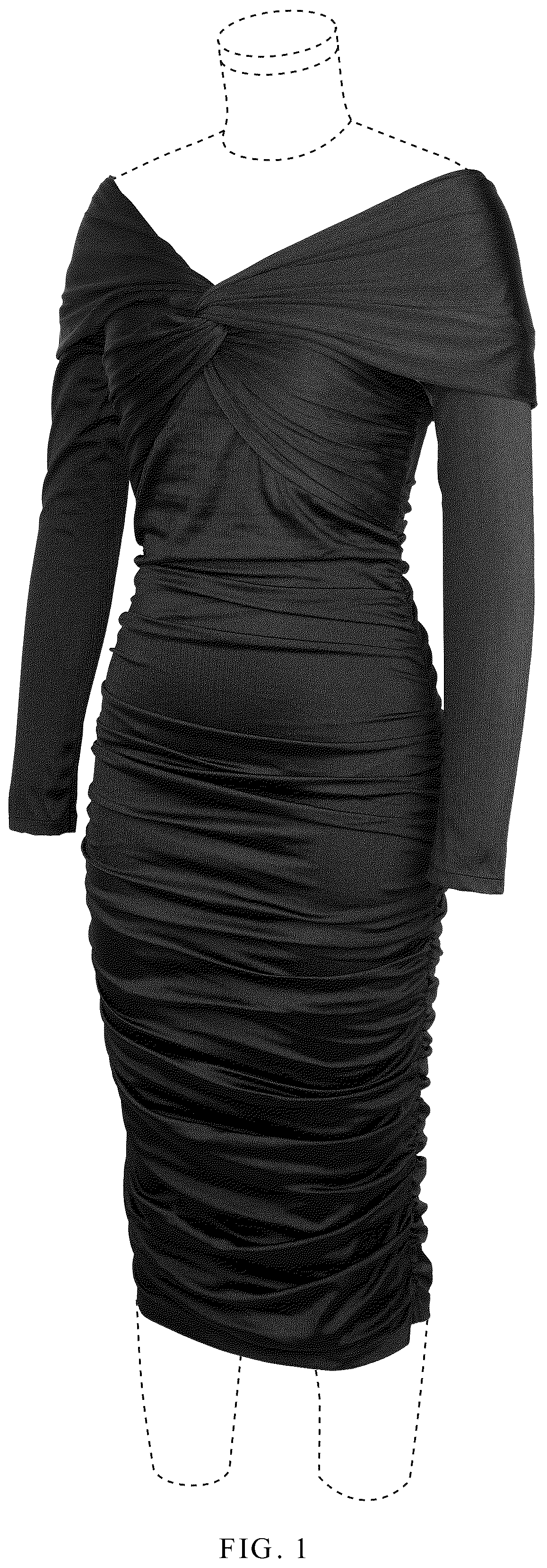 Patent USD1123310 Figure 1 – Dress
