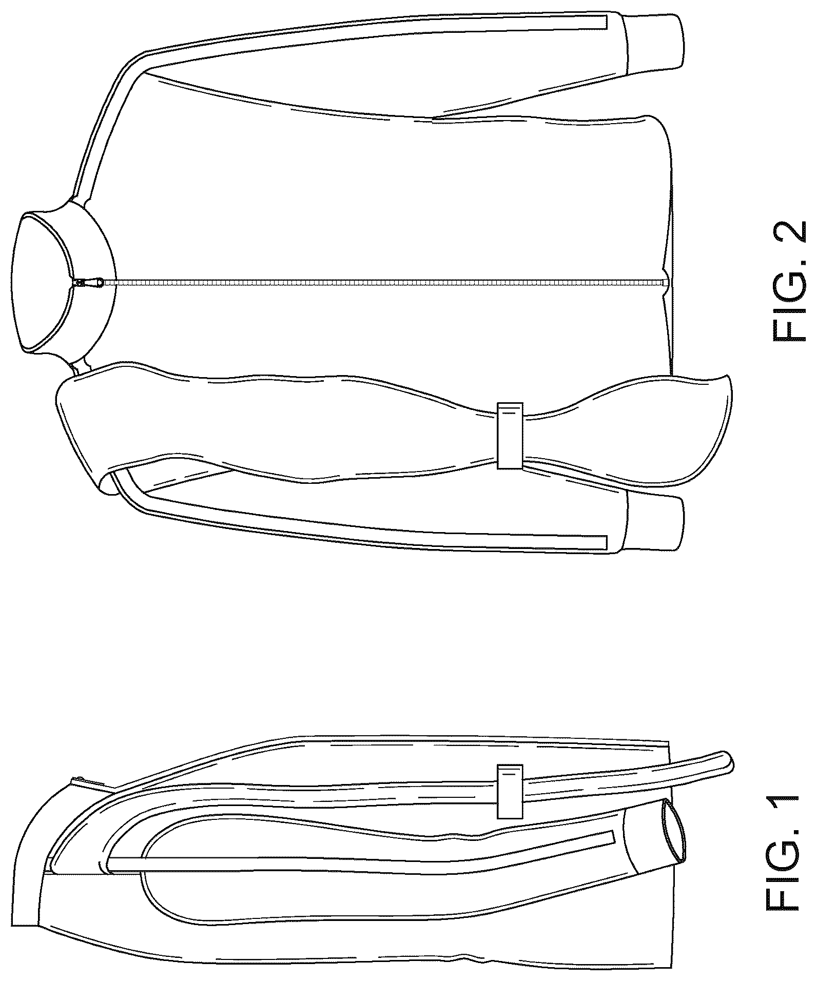 Patent USD1123313 Figure 1 – Item of clothing with attached towel and attached loop